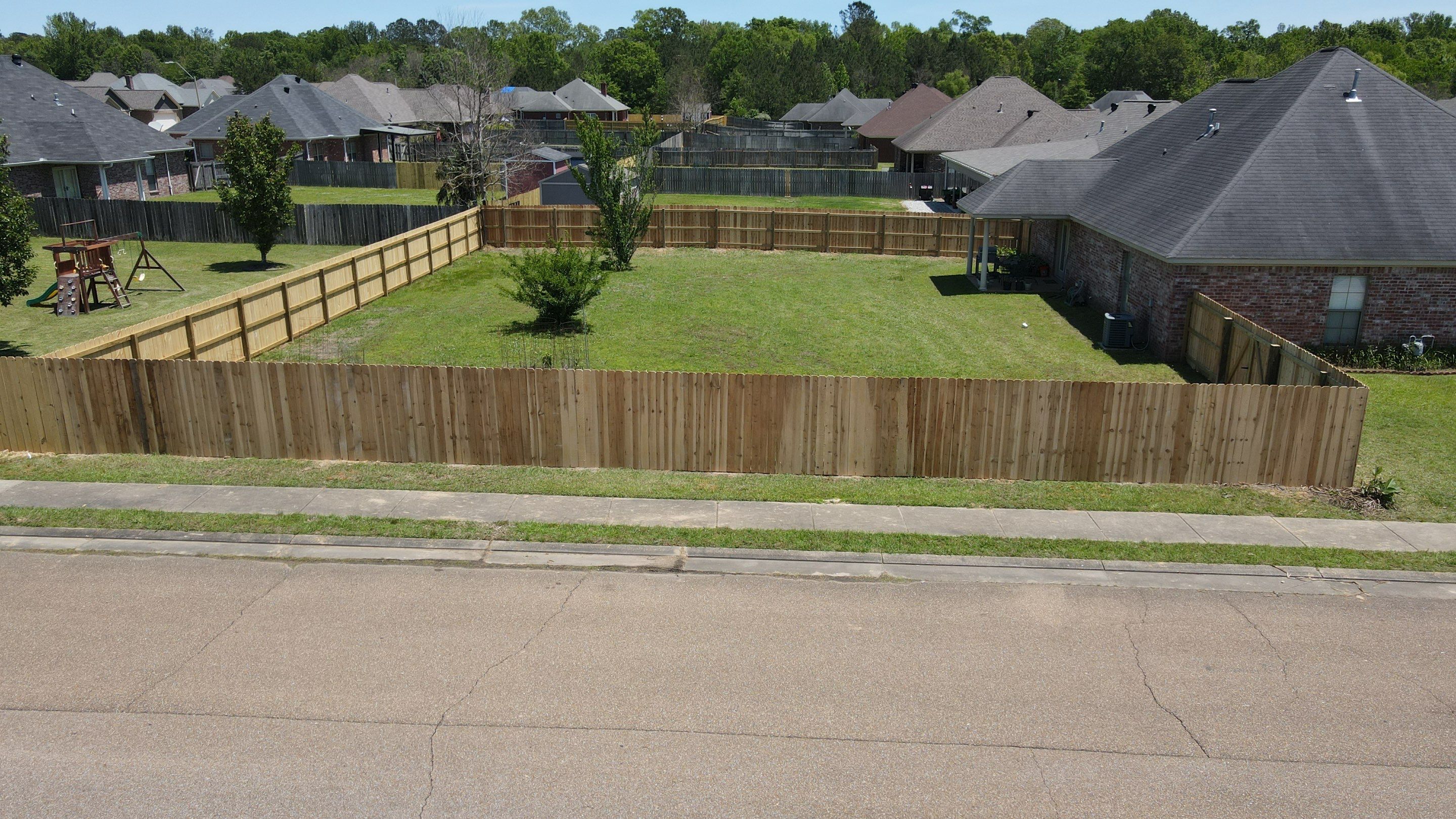 6ft Cedar Privacy Fence by Roberson Construction LLC