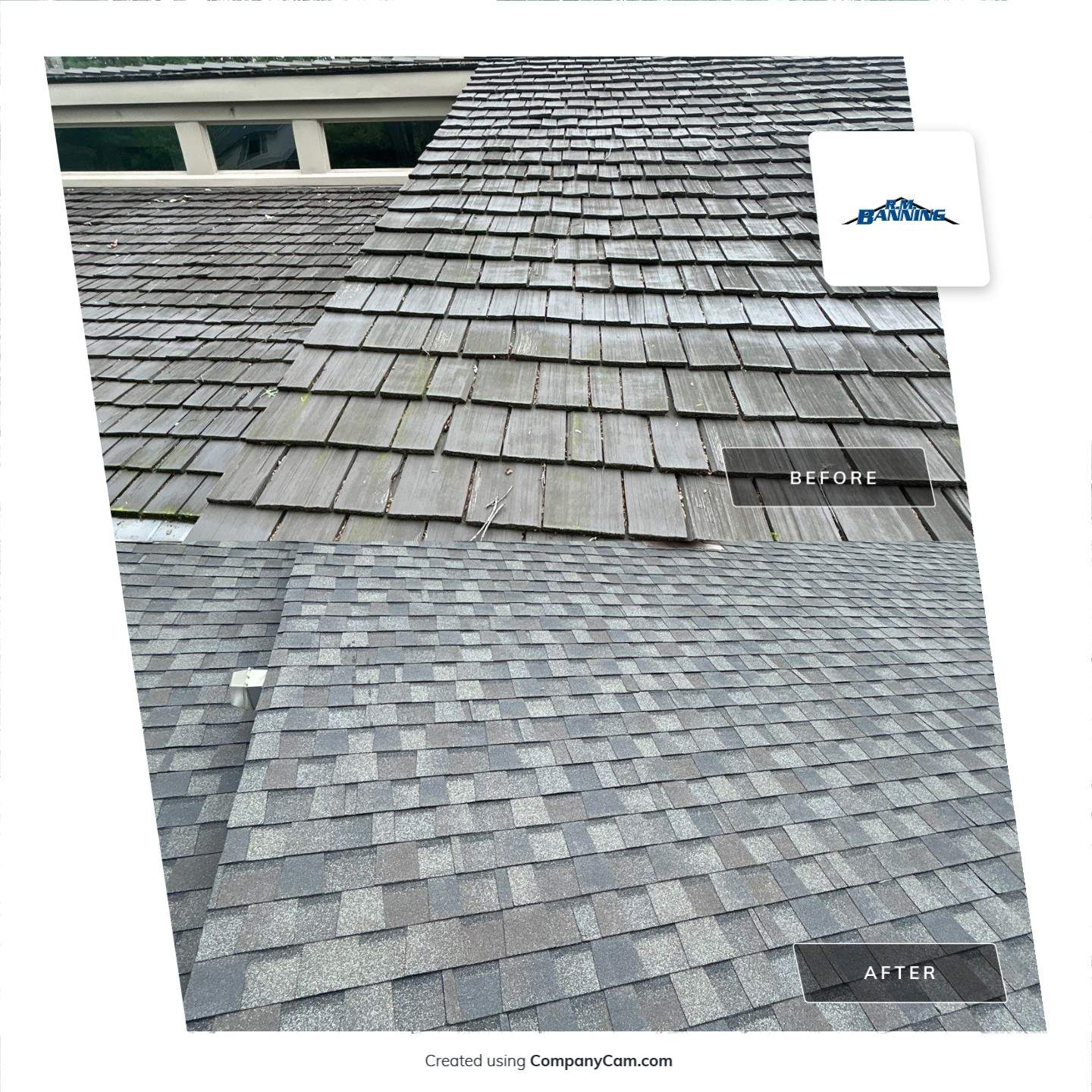 Vienna : Residential Roof Replacement with CertainTeed Landmark Pro in Max Def Georgetown Gray  by RM Banning, Inc.