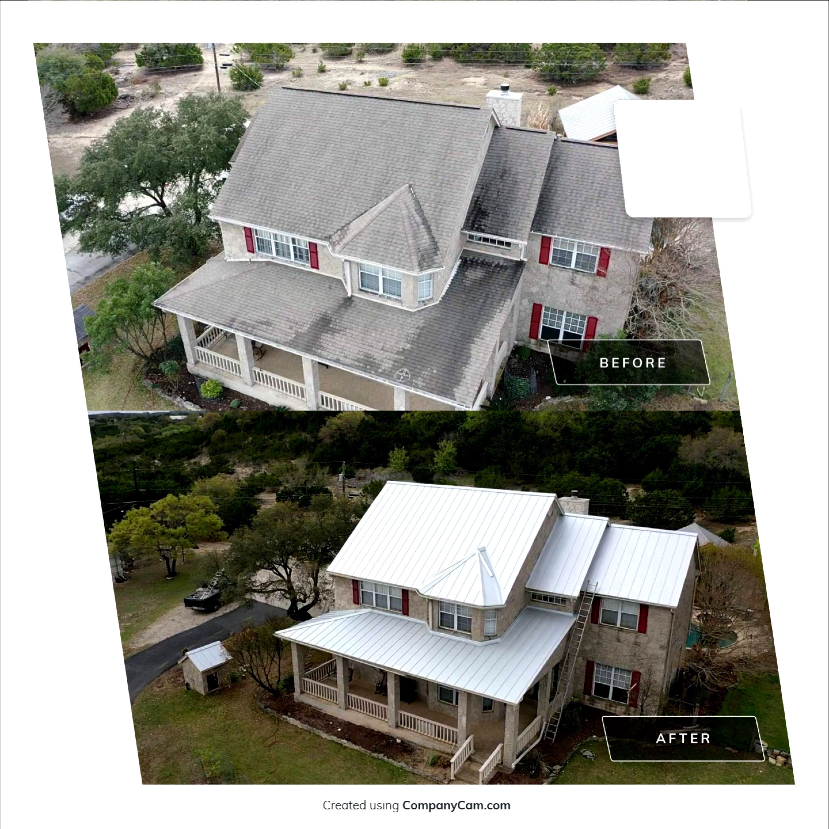 Residential Metal Roof Installation using McElroy Metal by Premier Roofing and Contracting