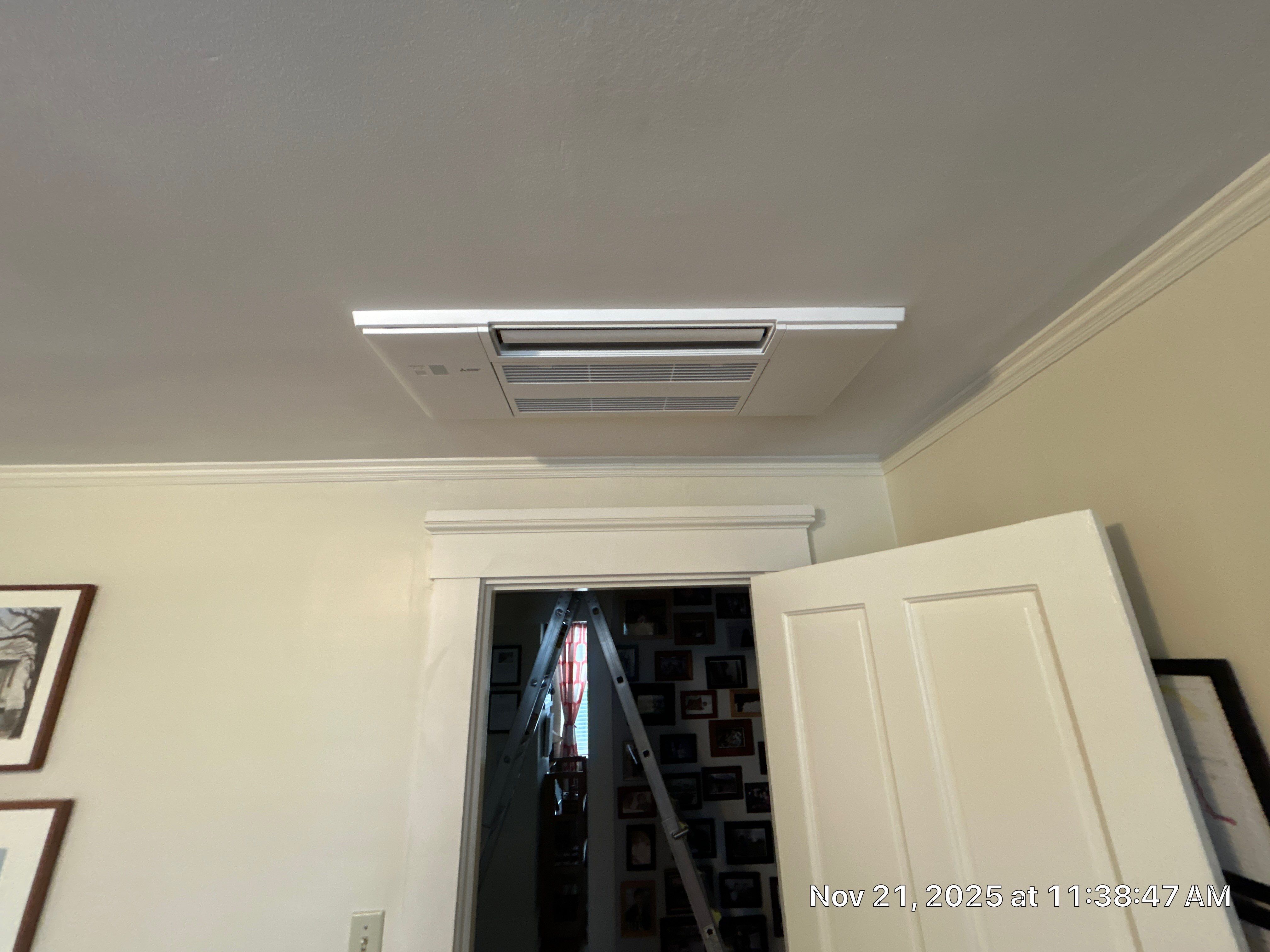 Mitsubishi 6 zone ductless installation  by Ocean State Air Solutions