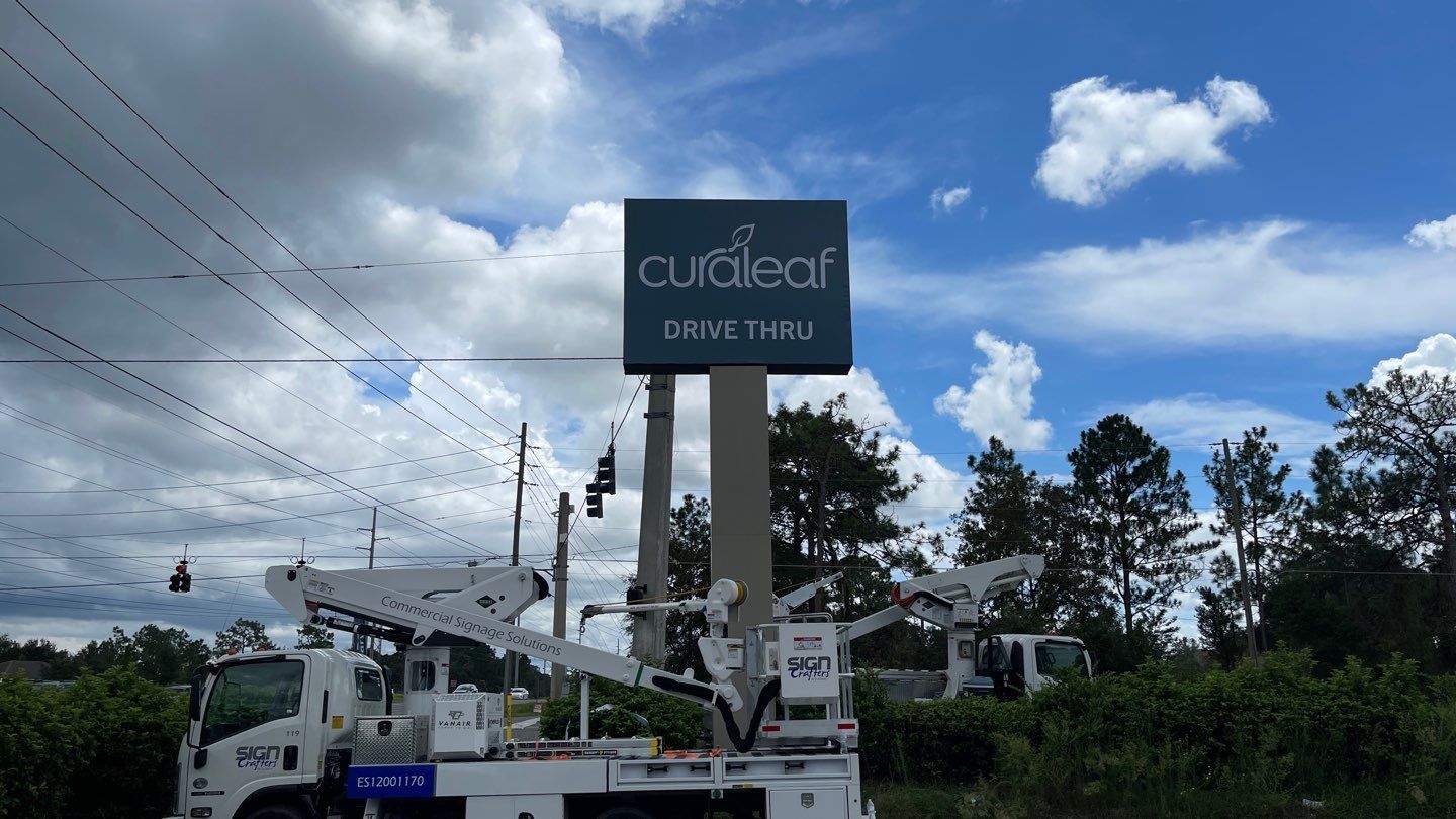 Curaleaf Receive and Install for Sign Partner by SignCrafters