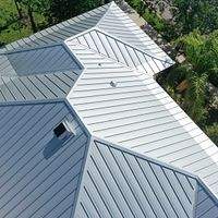 24ga 1.5" Mechanical Seam Mill Finish by Total Roofing System The Metal Roof Experts