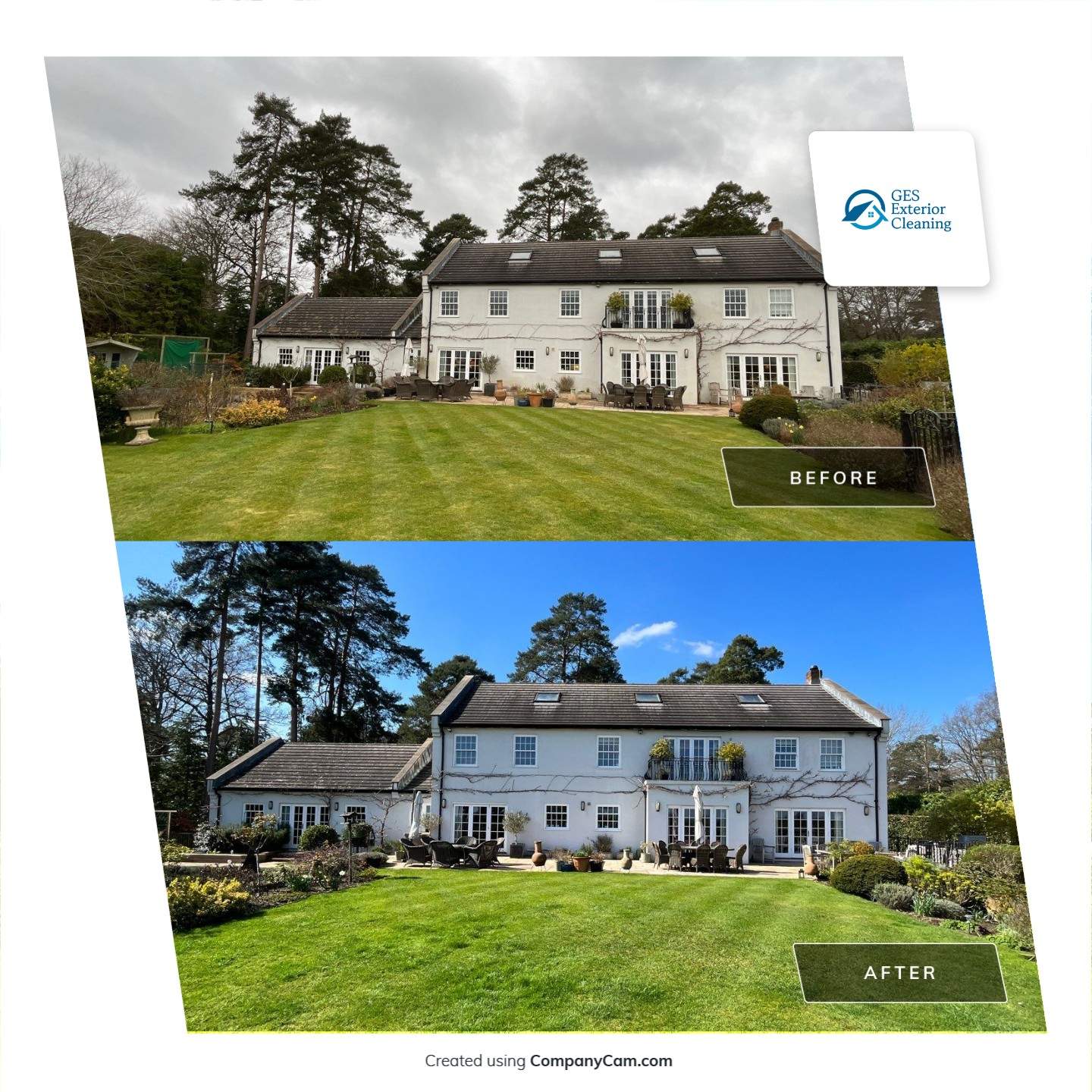 Render Clean using Safewash Eco by Ges Exterior Cleaning ltd