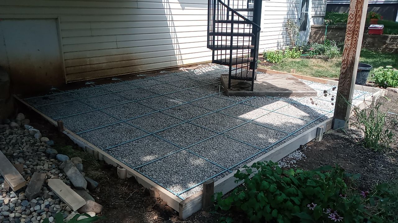 Back Yard Paver Patio by LAND ESCAPES LLC