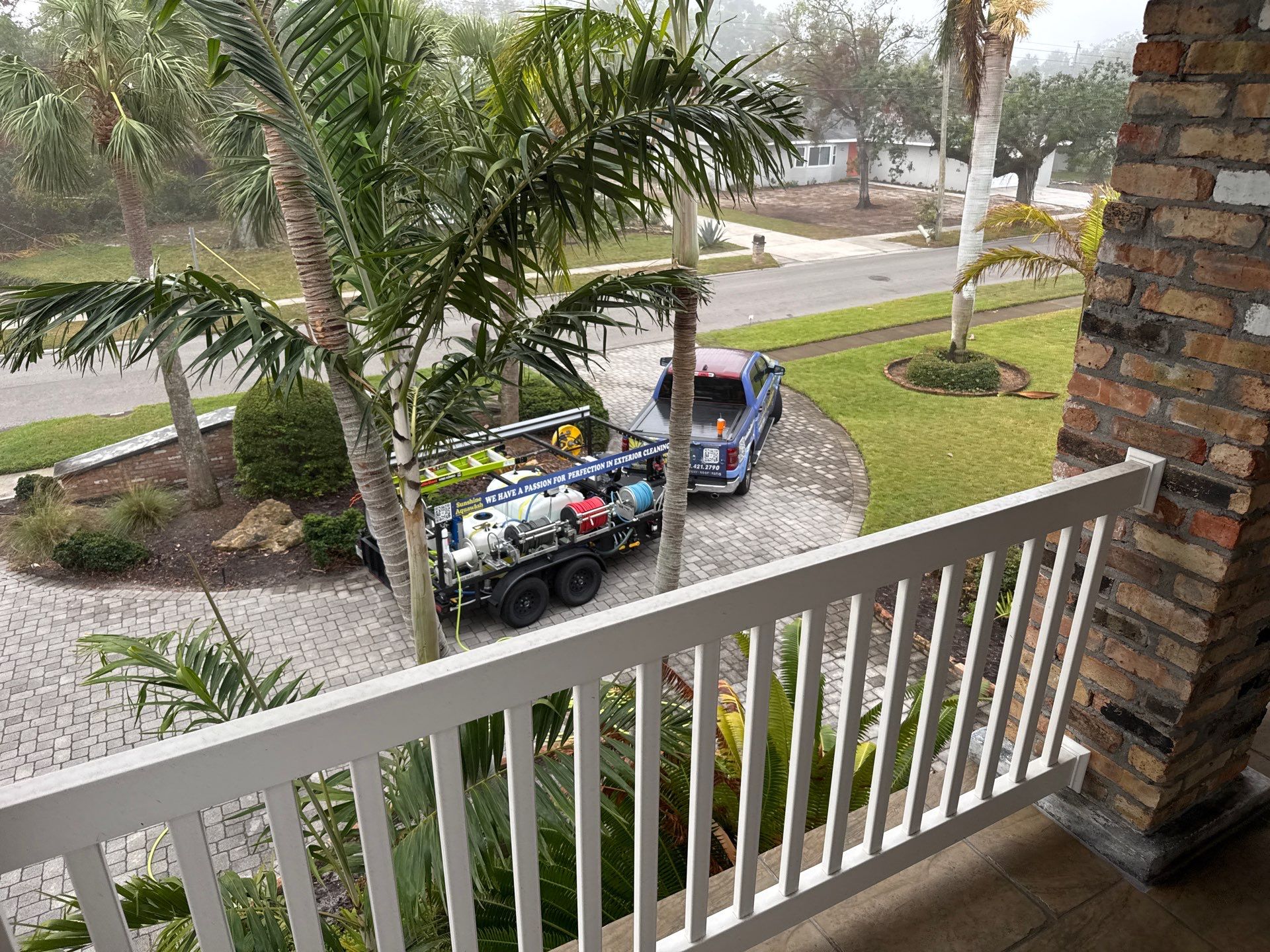 2-Story House Wash and Garage Pressure Washing in Palmetto, FL by Sunshine AquaWash