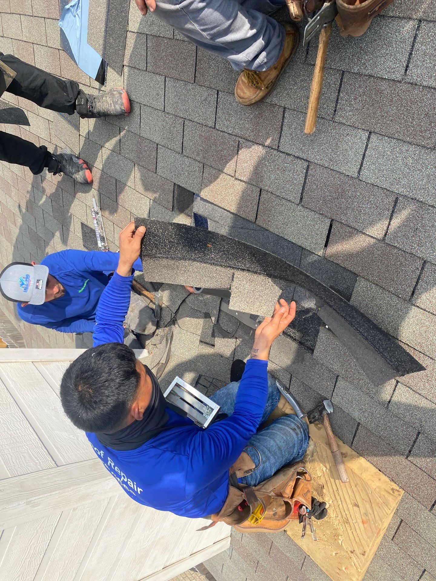 Hail Damage using Owen's Corning Duration (Lifetime) Shingles by Roof Repair Company