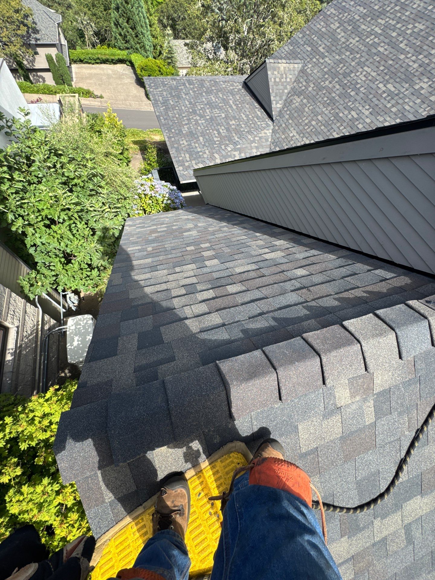 Complete Architectural Shingle Reroof and OSB Decking Repair in Eugene by BEST Roofing & Waterproofing