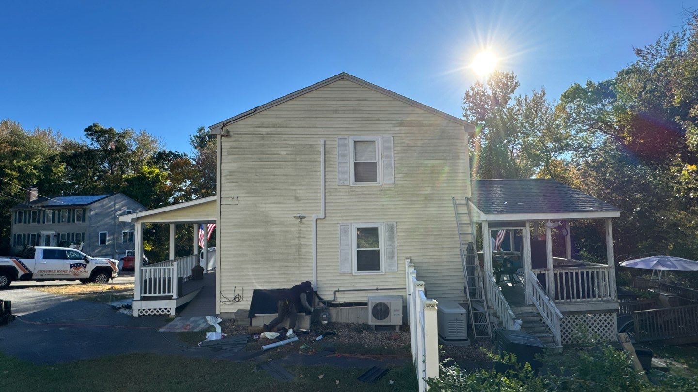 Full Roof Replacement with New Plywood Decking & Gutter Installation by Sensible Home Solutions