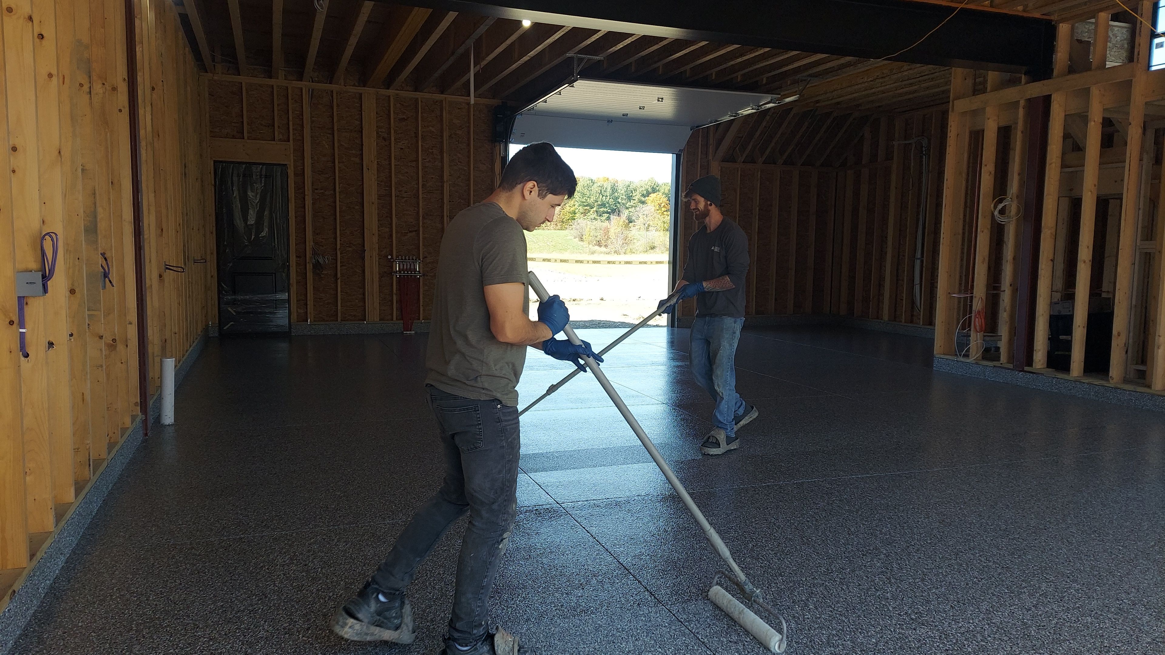 Large Garage in Smoke - Poland, OH by Alexander Concrete Coatings