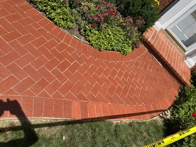 Brick Paver cleaning, sanding, seal