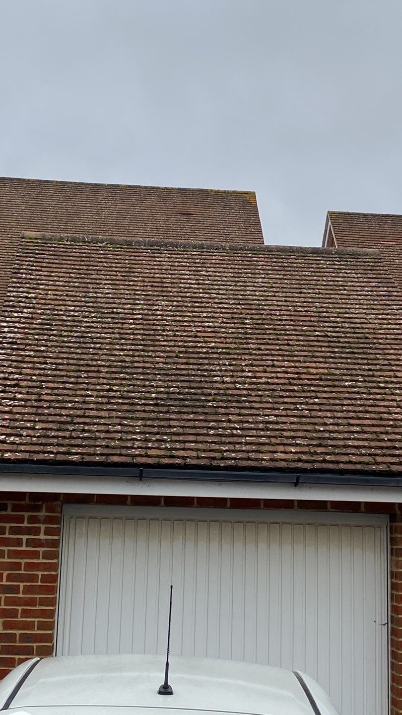 Roof Clean using Mosmatic FSC and Biocide by Ges Exterior Cleaning ltd