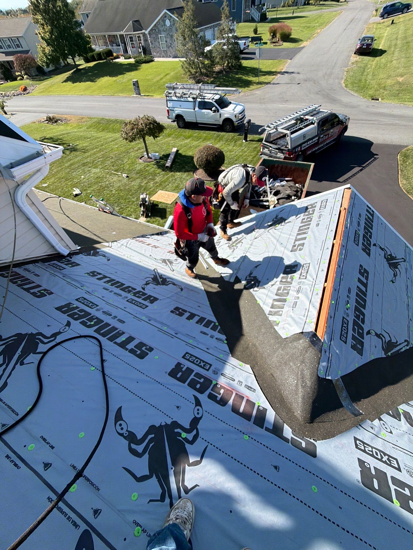 Residential Roof Installation Featuring GAF Timberline HD Shingles in Chambersburg by Teflon Roofing