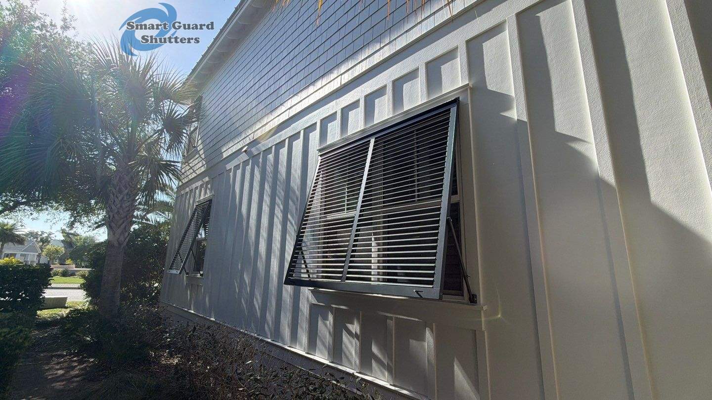 Impact Bahamas in Matte Anthracite Grey by Smart Guard Shutters