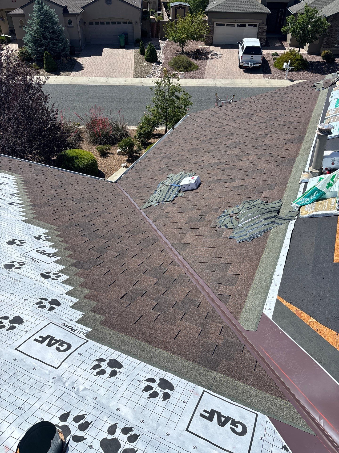 Residential Roof Replacement with Designer Shingles in Prescott Valley by Badger Roofing