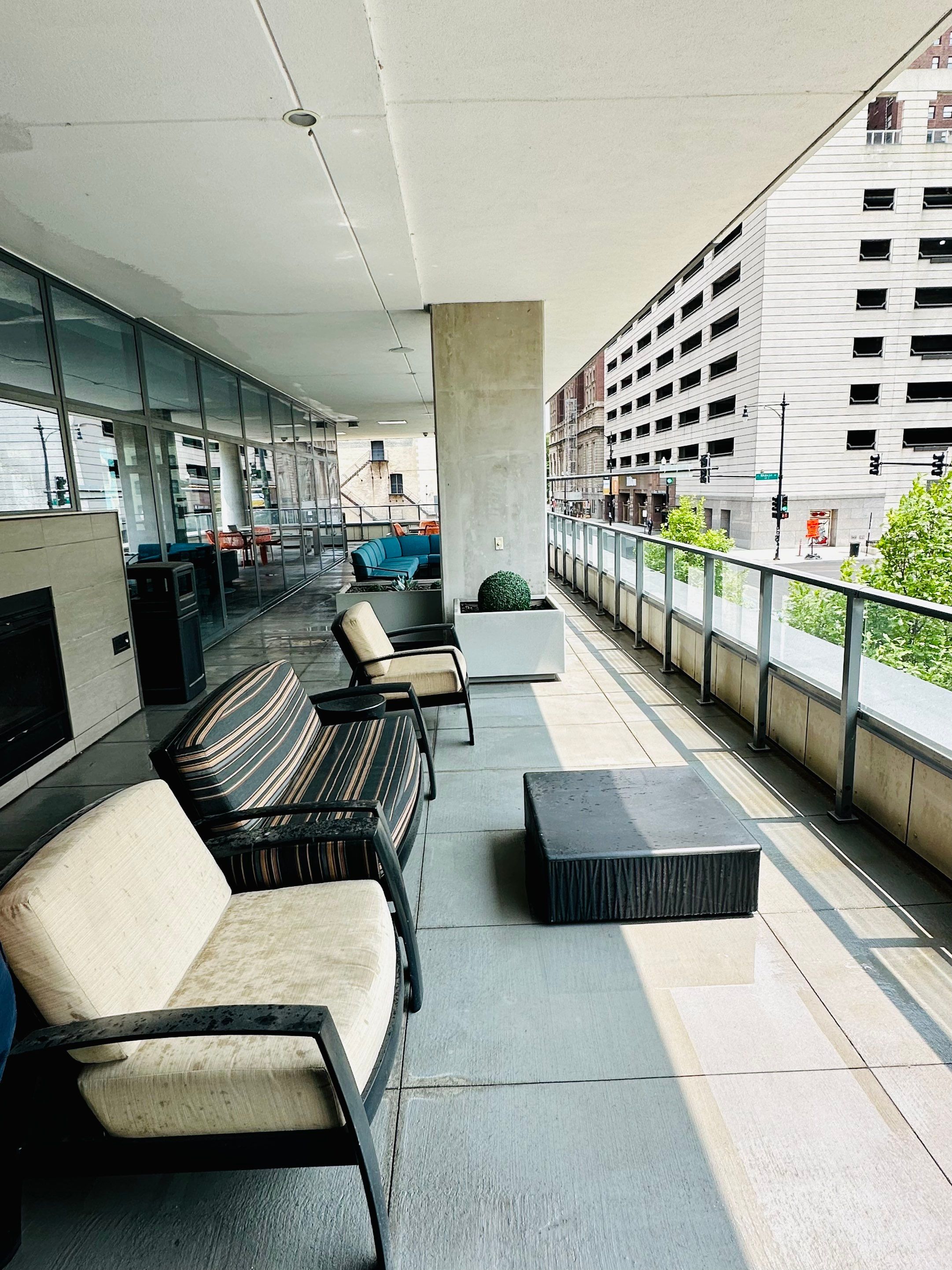 Chicago, IL Annual rooftop and sidewalk cleaning by Northern Power Washing LLC.