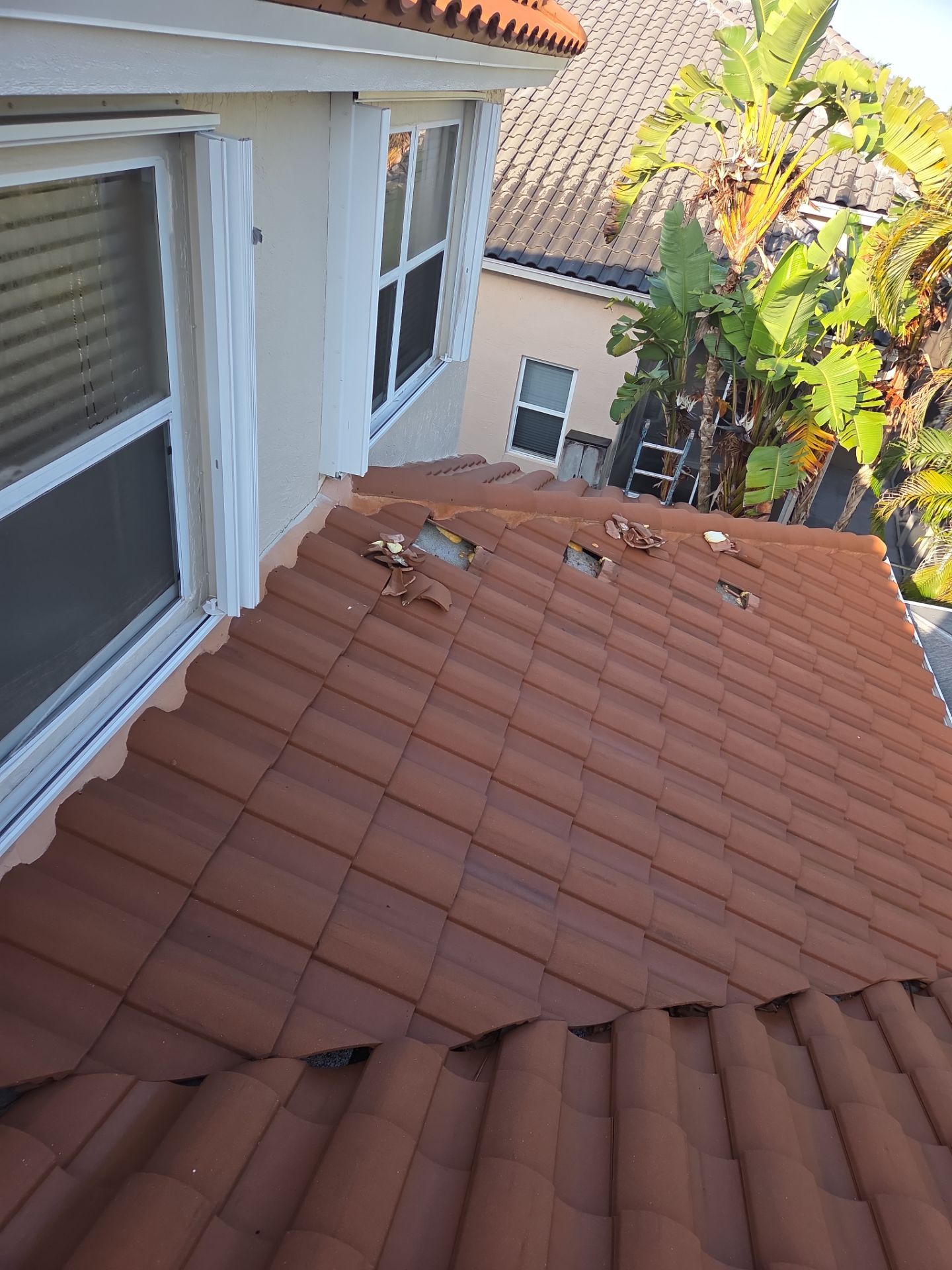 Clay Tile Roof Repair and Ridge Cap Maintenance in Boca Raton by Aastro Roofing
