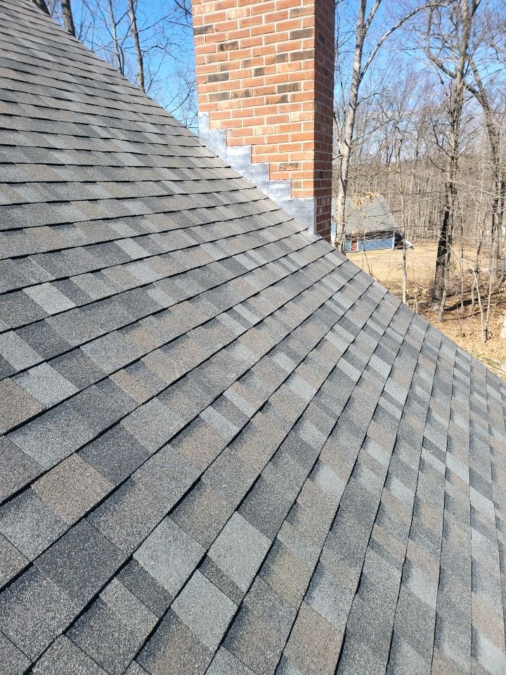 Residential Roofing Installation using Owens Corning TruDefinition Williamsburg slate by A Plus Exterior