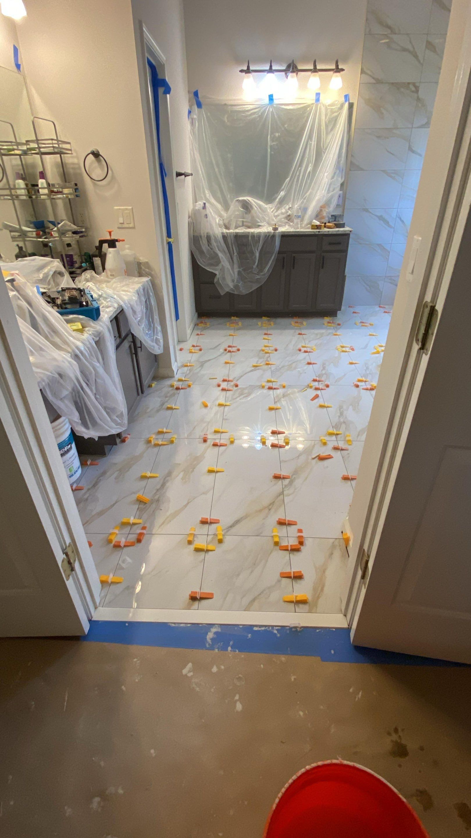 Master bathroom renovation by Prudencio