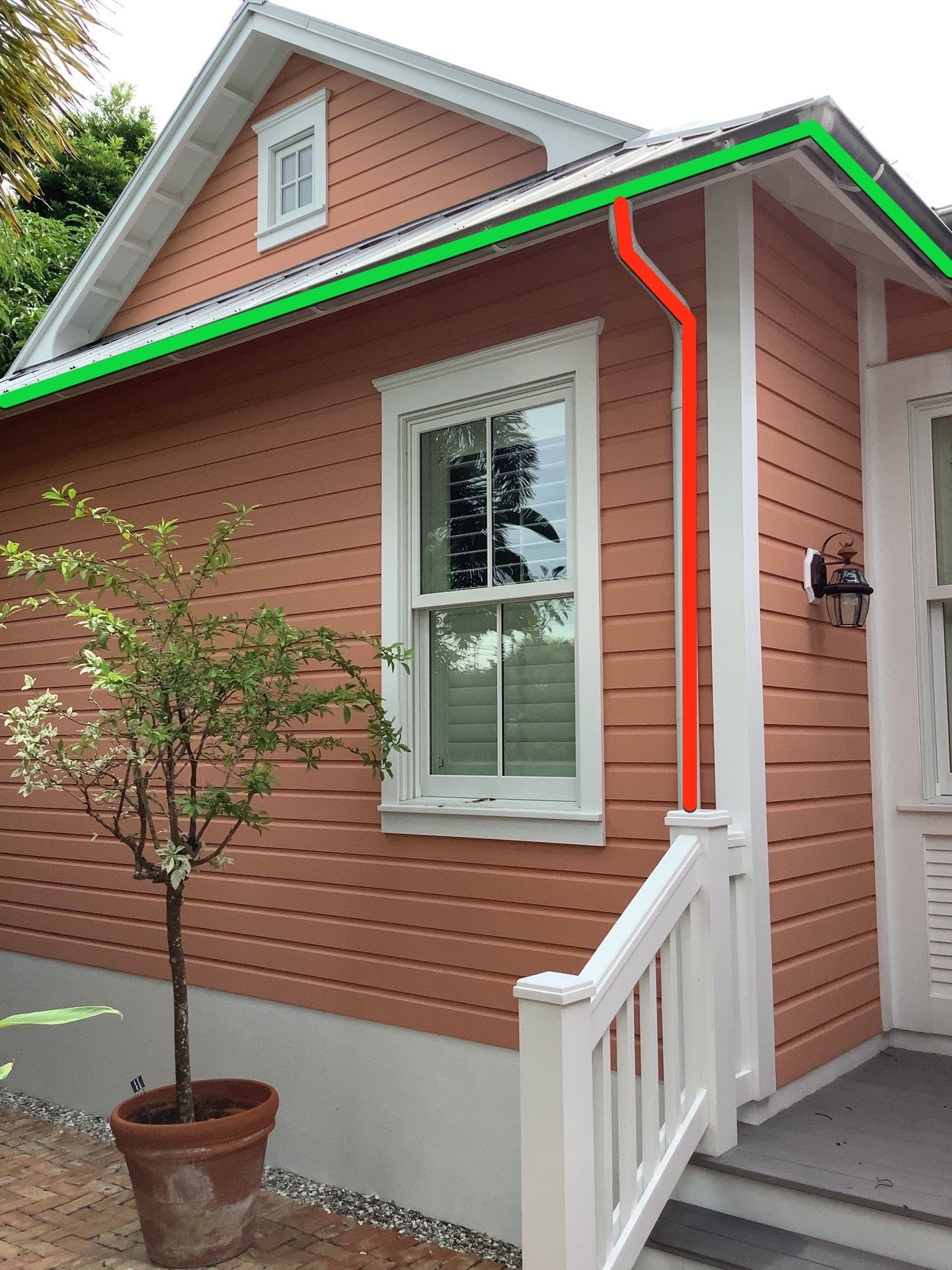 Half-Round Gutters Installation in Boca Grande FL by Gutter Professors