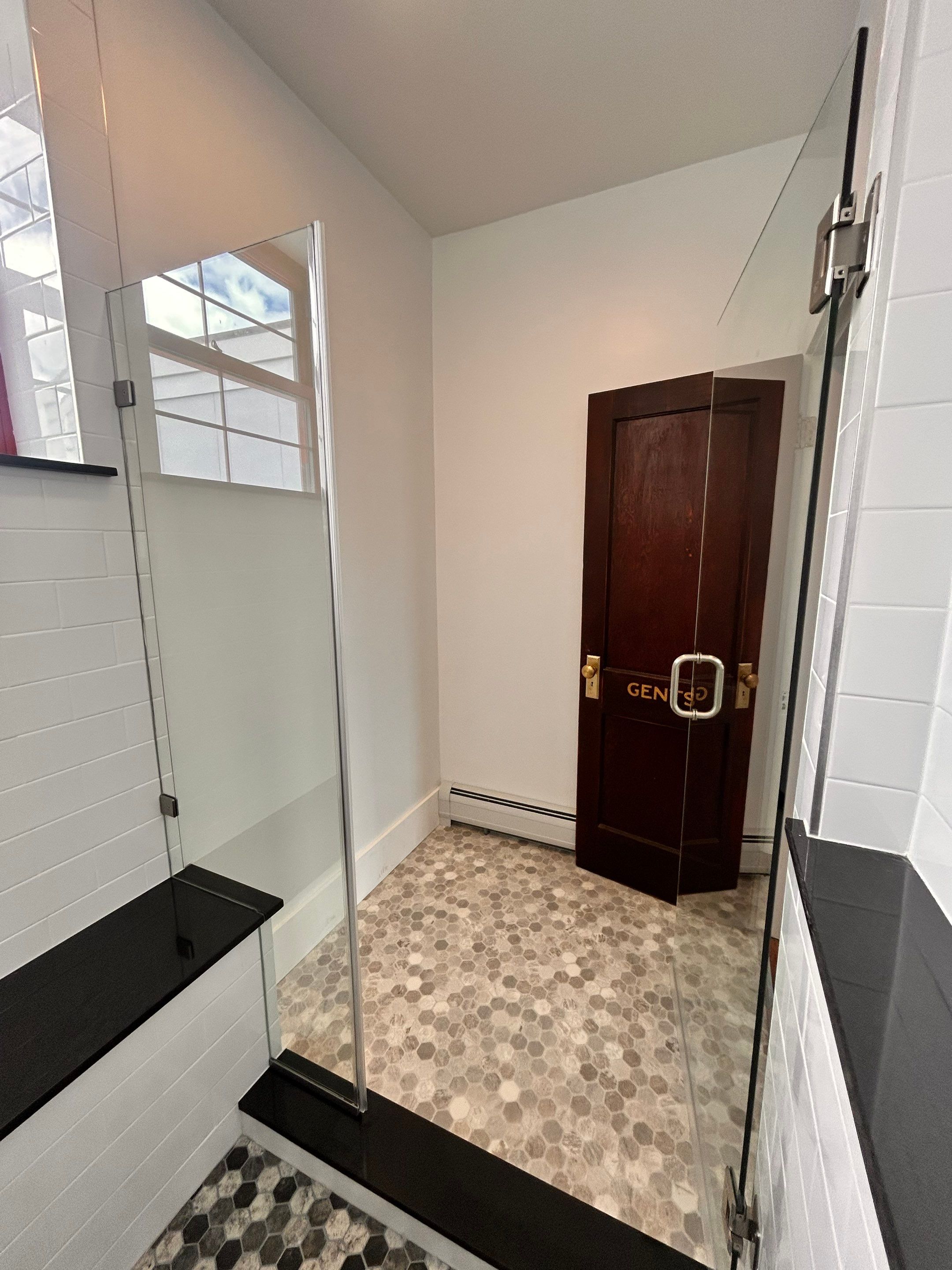 Bathroom Remodel using Tempered Shower Glass by Cheshire Glass Company