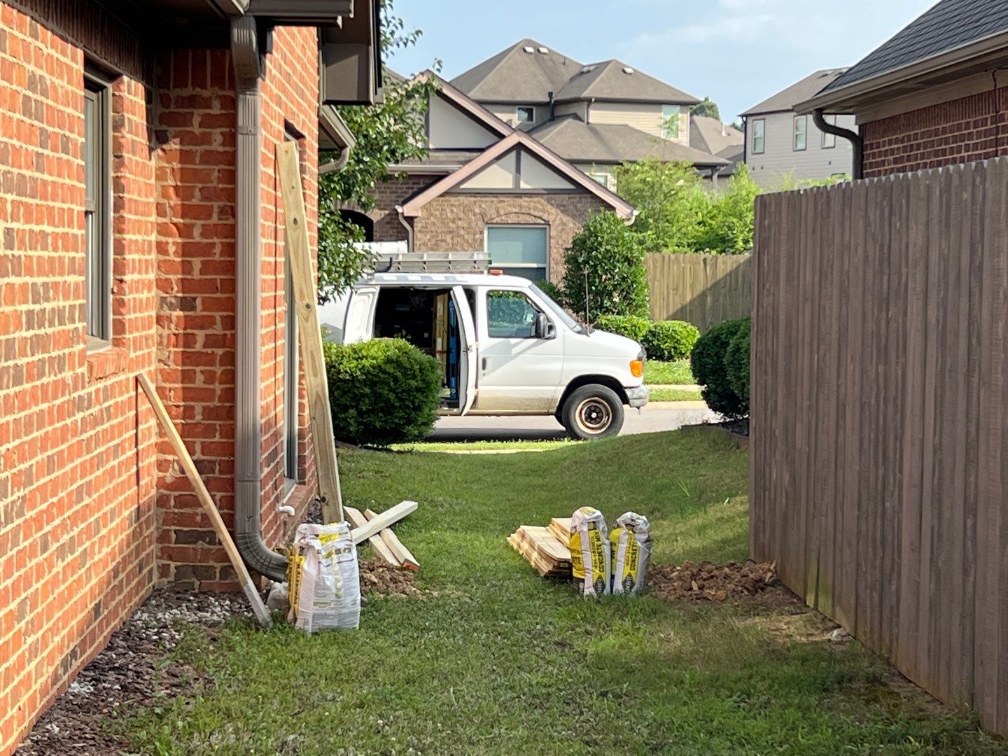 Lake View - Fence by Pillar and Pine
