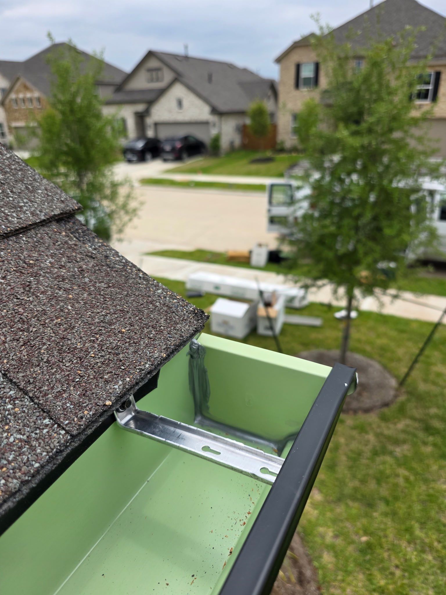 Gutter Install Project in Katy, TX by Proud Roofing