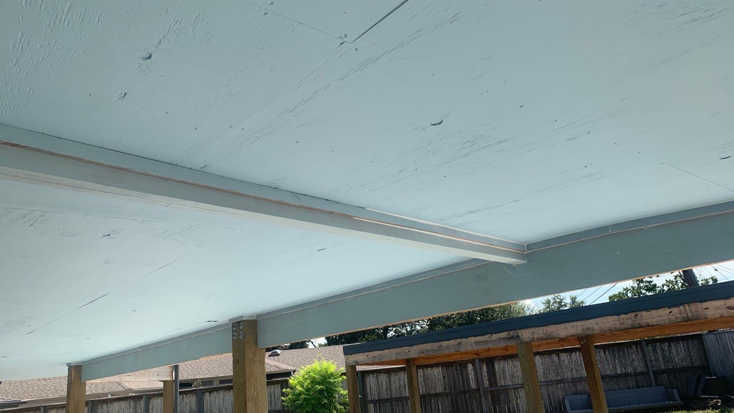 Beautiful pool side build by Bayfront Roofing and Construction