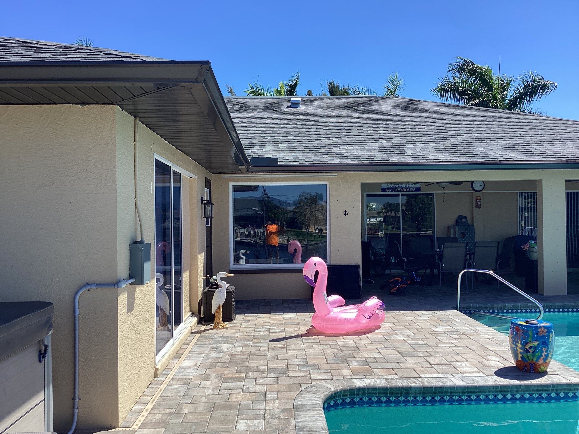 Musket Brown Gutter Installation and Soffit Fascia in Cape Coral FL by Gutter Professors
