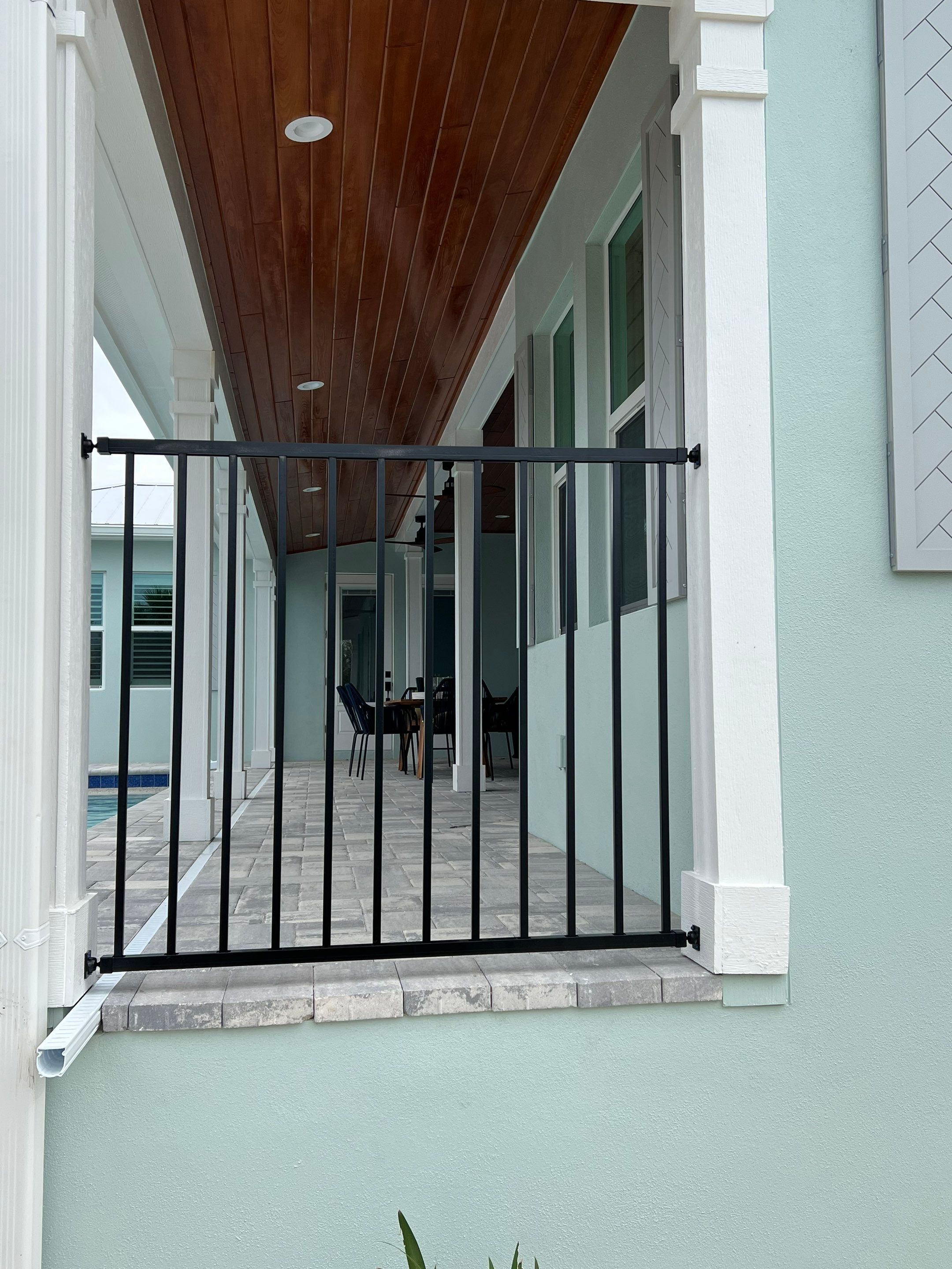 Aluminum Fence Installation using Black 3 Rail Aluminum Fence by Asap fence and gates, LLC