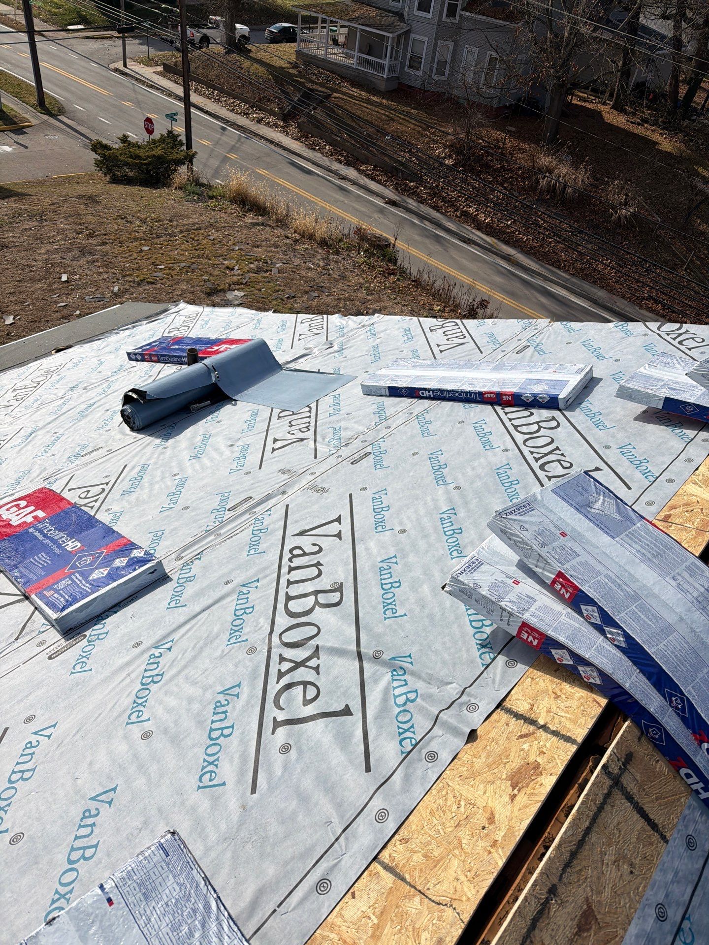 Residential Roofing Installation using GAF Timberline HDZ Mission Brown by Rainstoppers Roofing