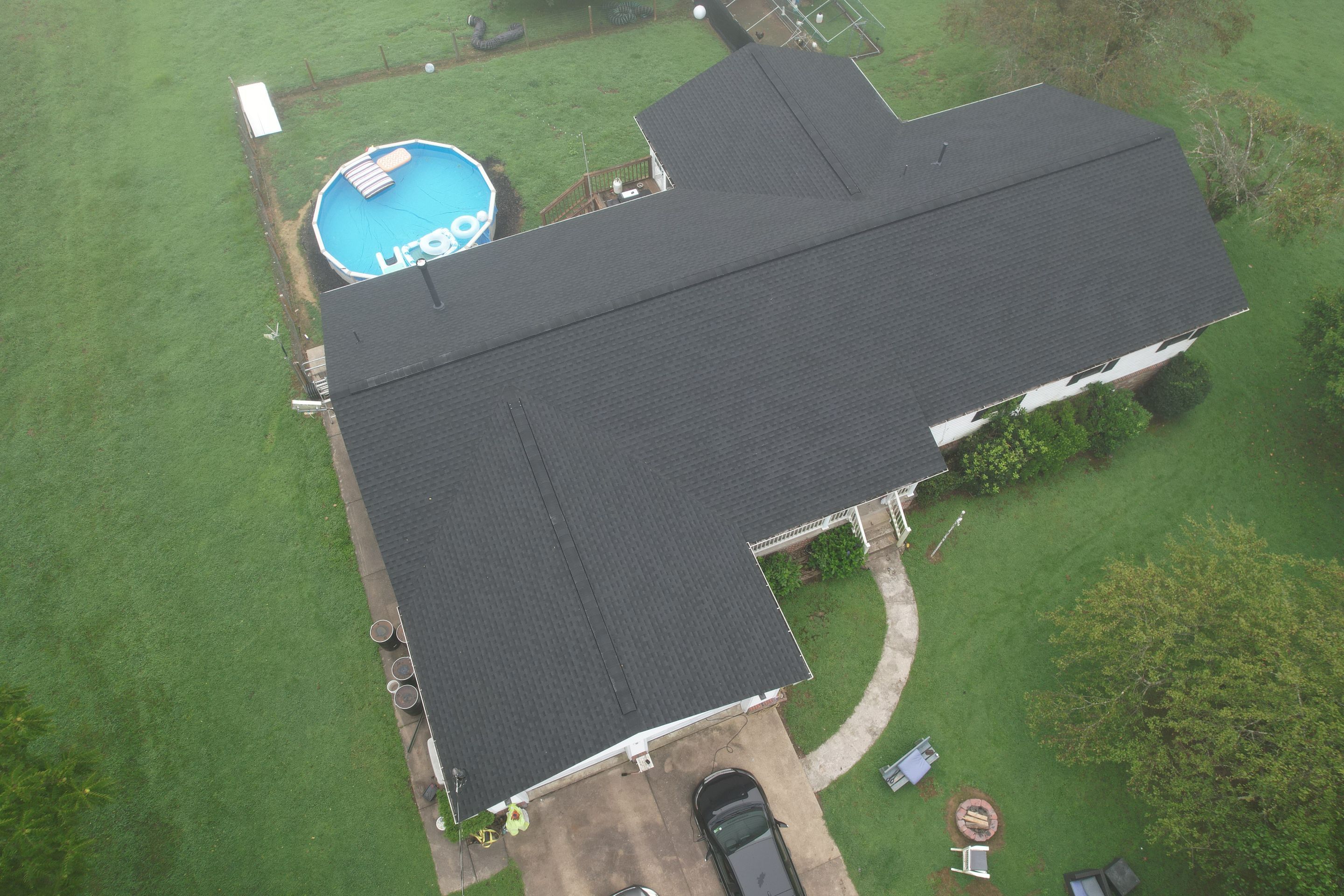 Residential Roofing Installation using GAF Timberline HDZ Charcoal by Rainstoppers Roofing