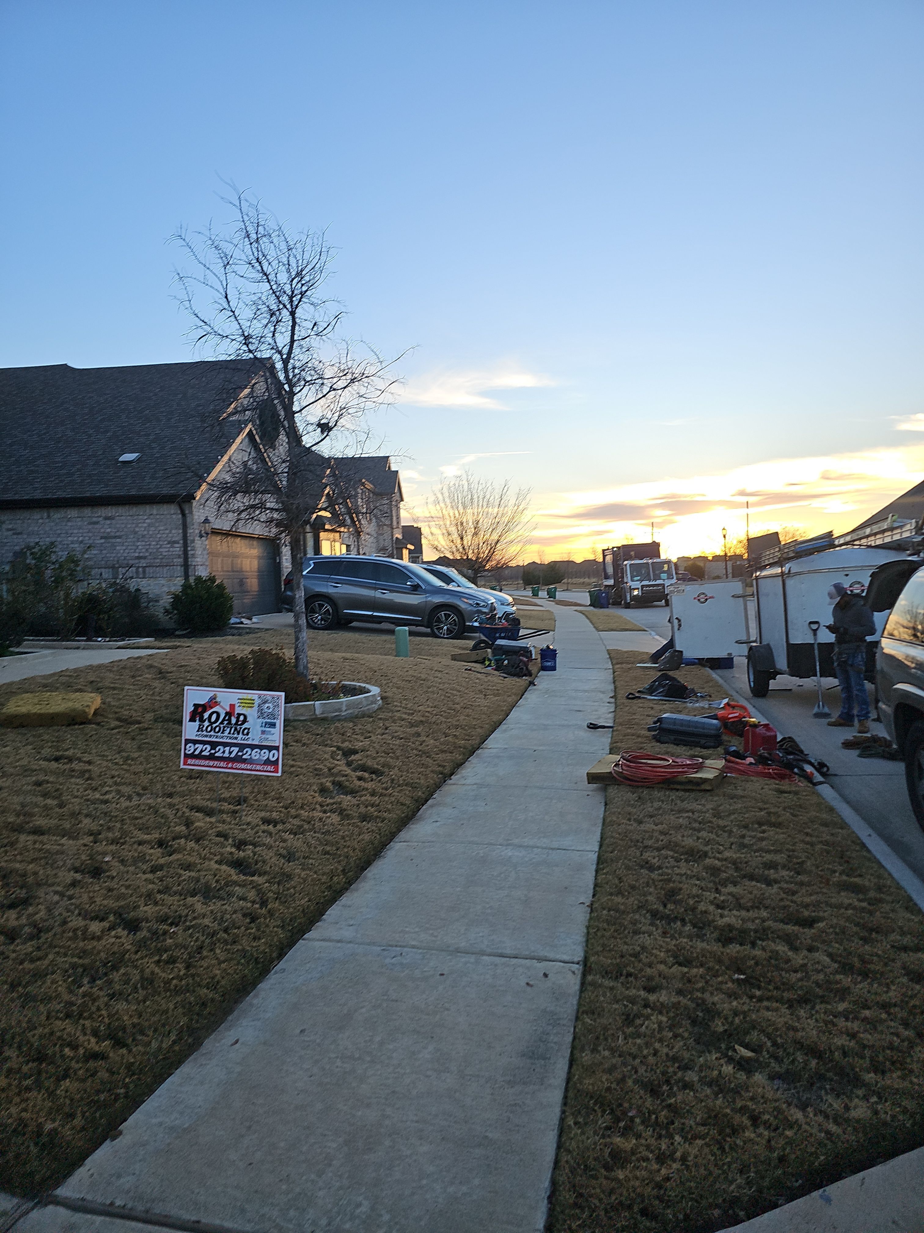 Large GAF Roof Replacement in Northlake, TX by road roofing llc