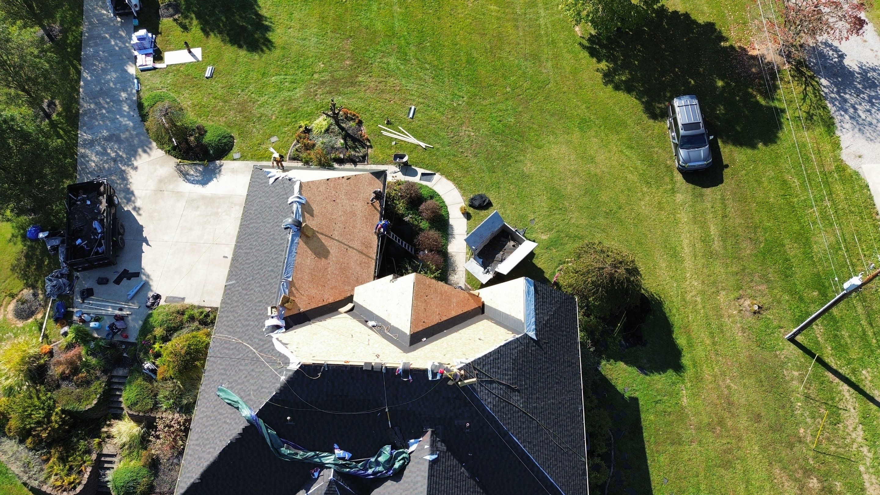 Residential Roofing Installation using Timberline HDZ Shingles - Appalachian Sky by RoofX 