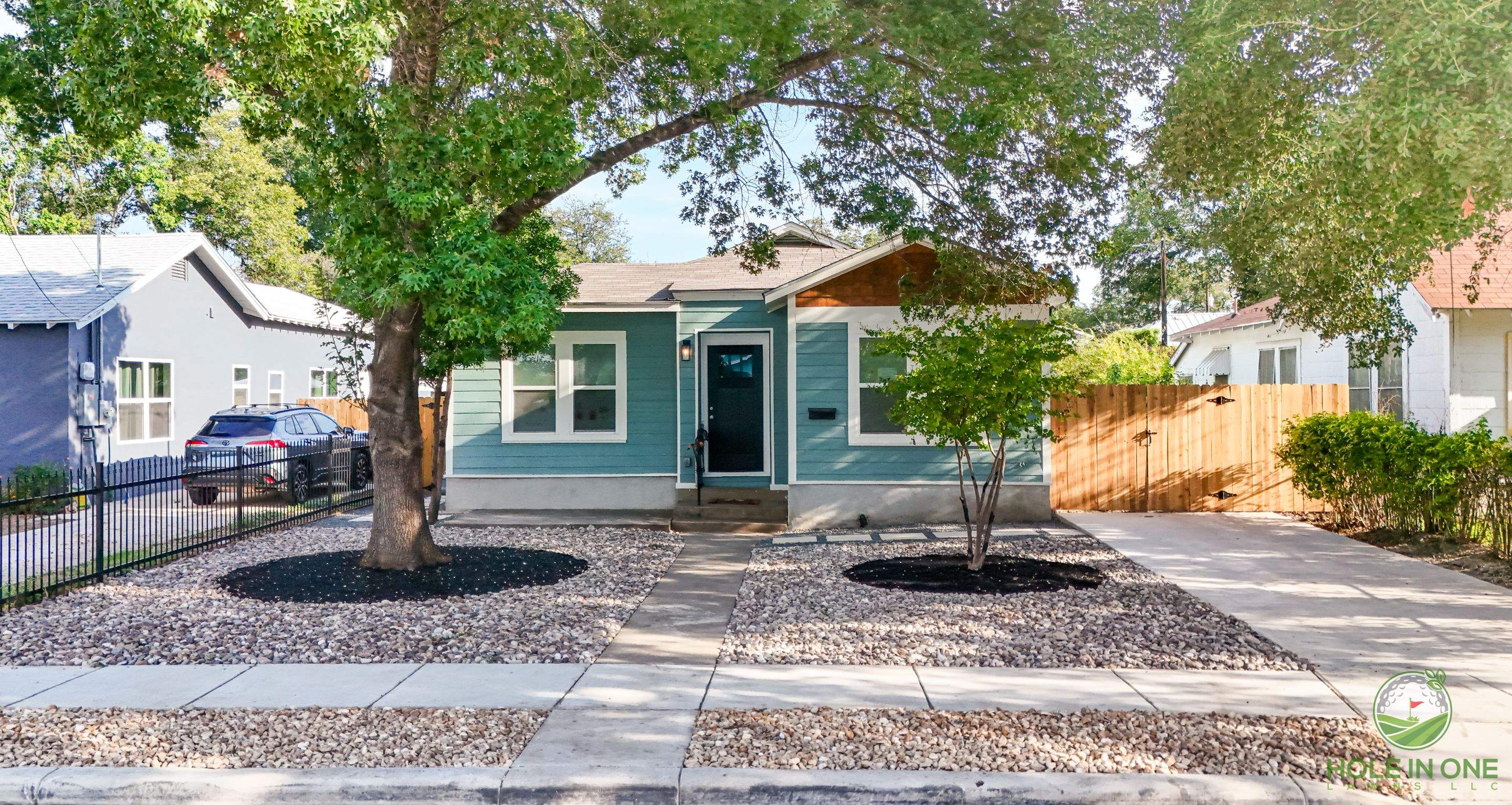 Low-Maintenance Front & Backyard Makeover, South San Antonio TX by Hole In One Lawns, LLC