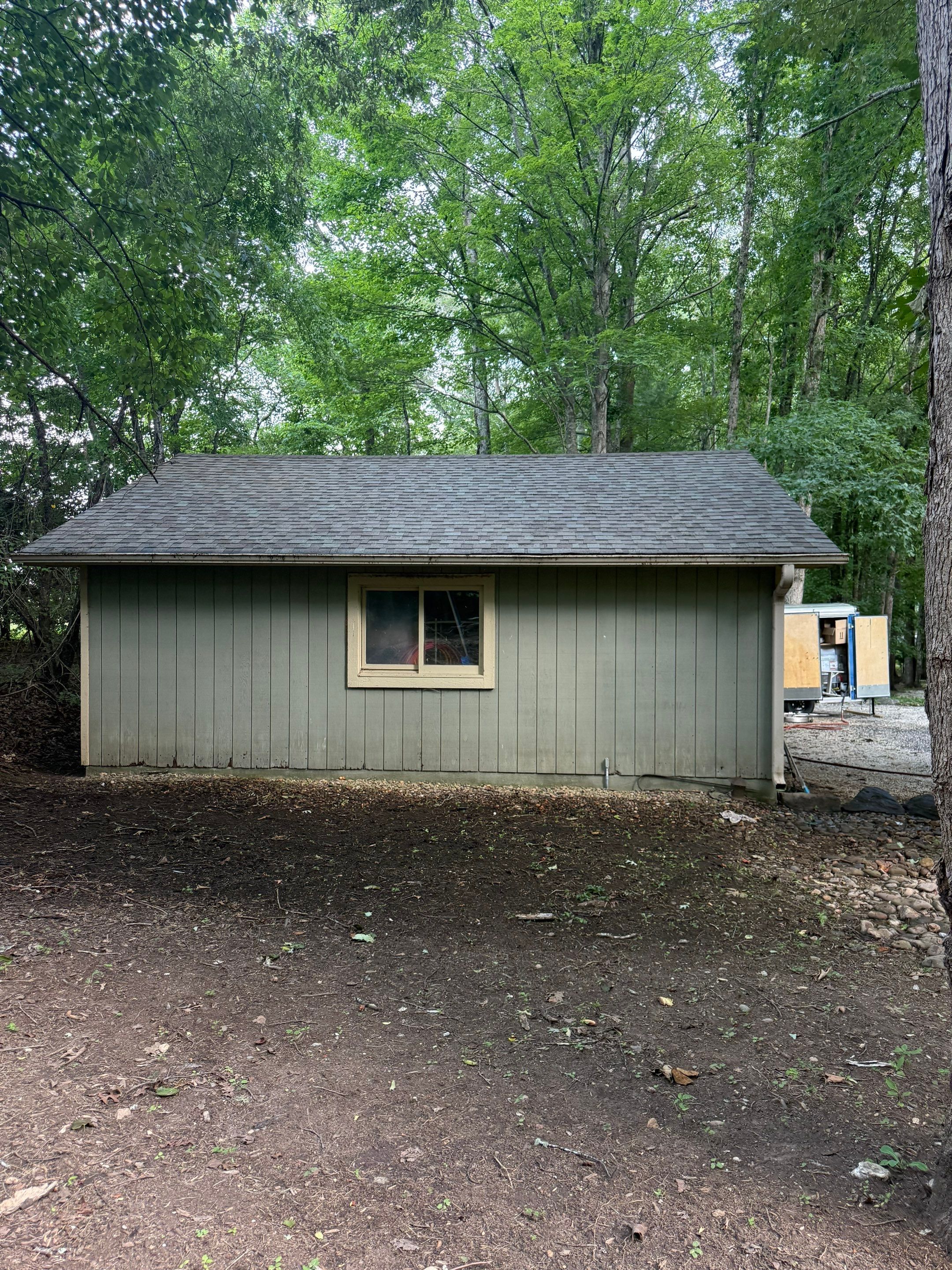 Asphalt Shingle Roof Cleaning and Debris Removal in Mills River by Bright Home Connections