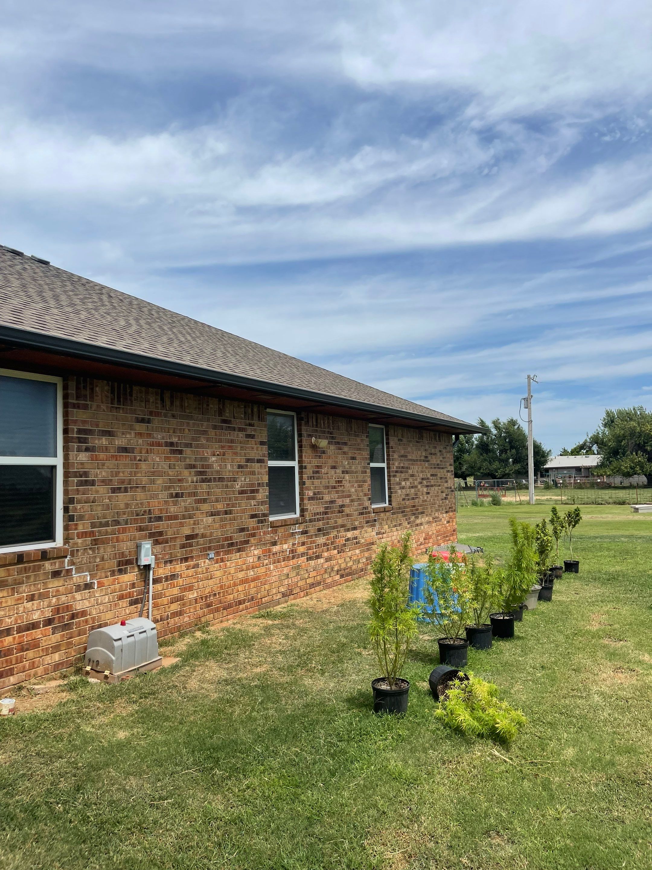 Hail Damage on a Roofing System by Icon Roofing And Construction 