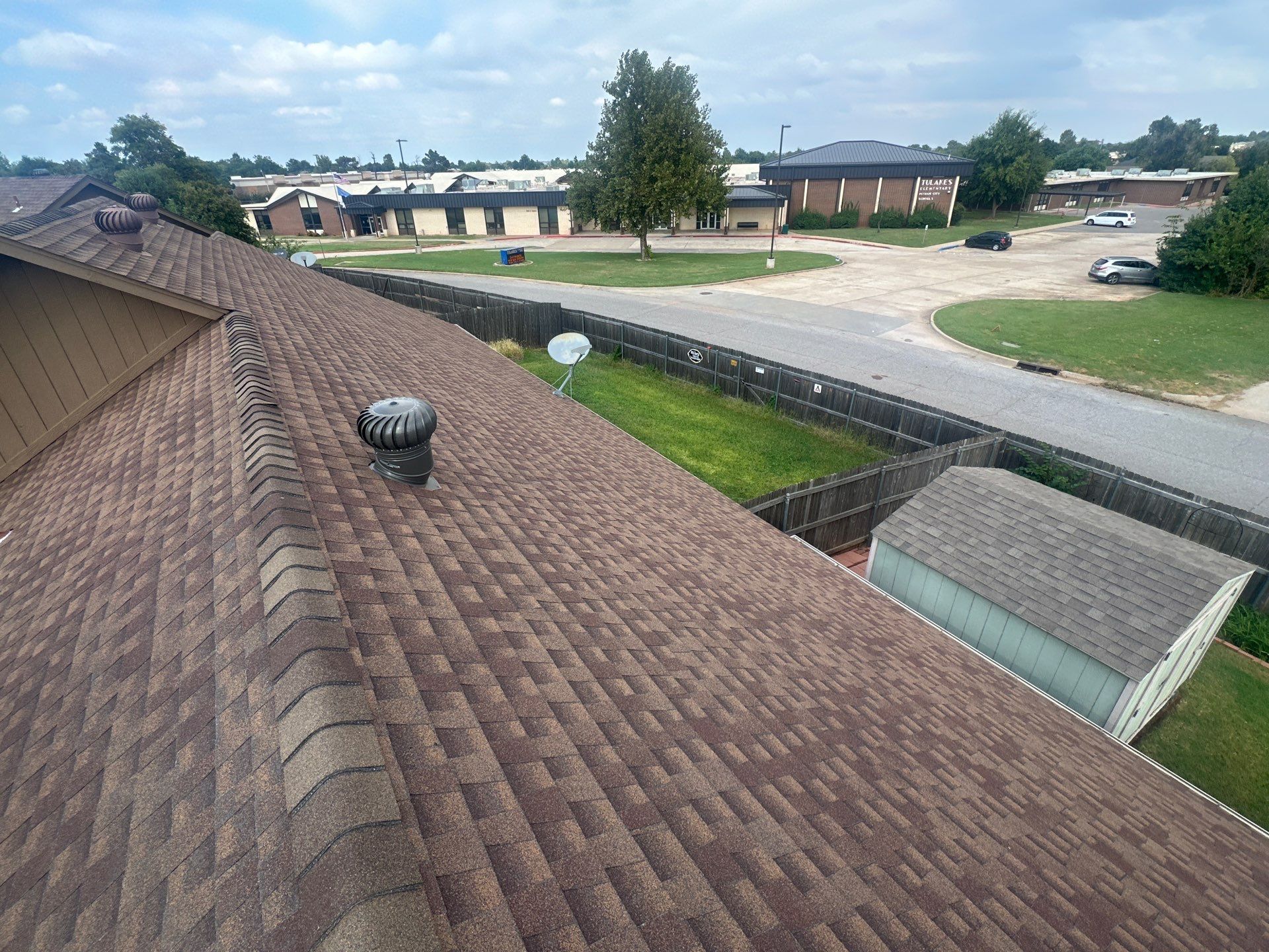 Hail Damage Roof Inspection in Oklahoma City, OK by McCann's Roofing and Construction