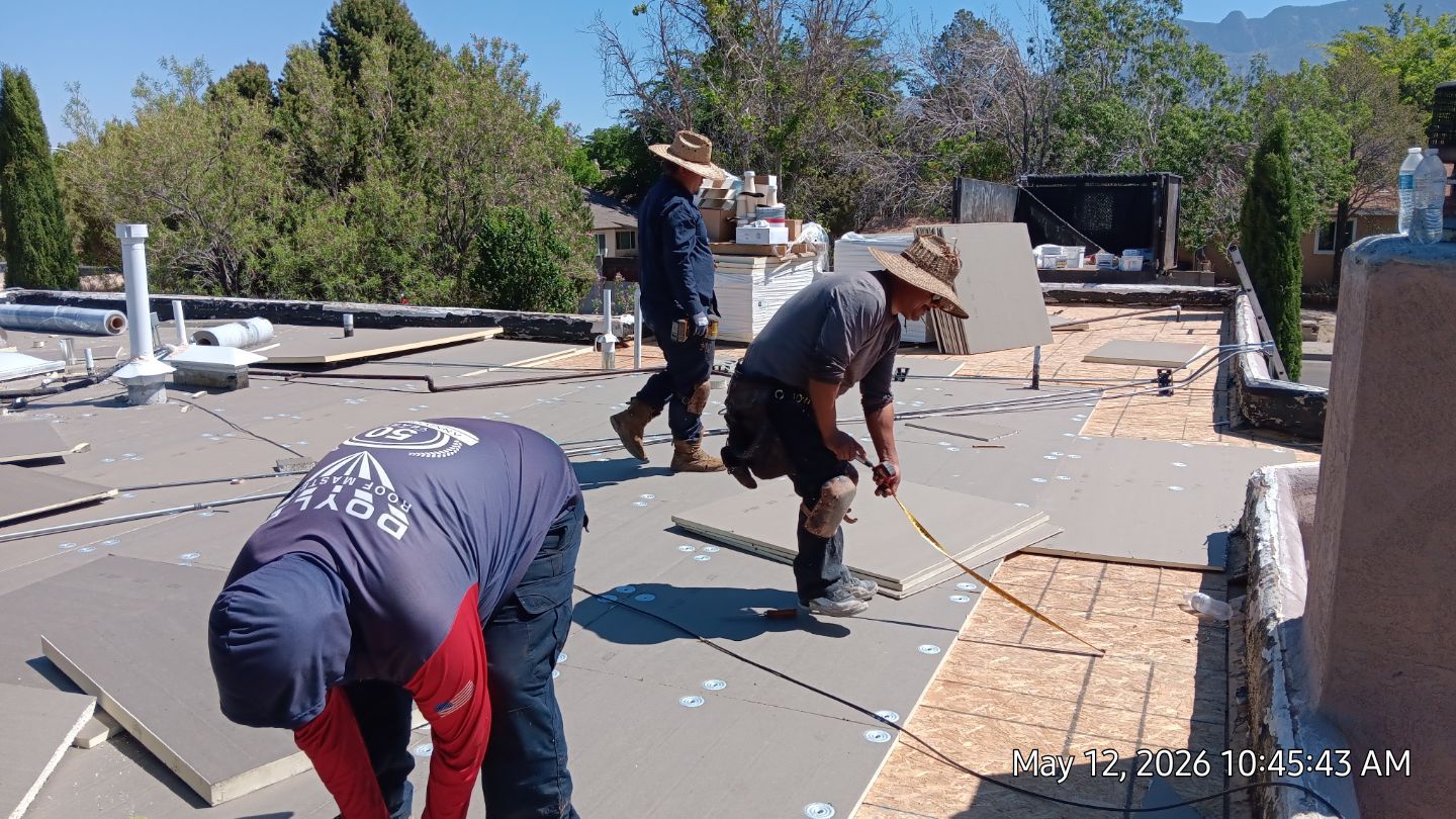 Residential TPO Roof Replacement and Decking Repair in Albuquerque by Doyle Roof Masters Inc