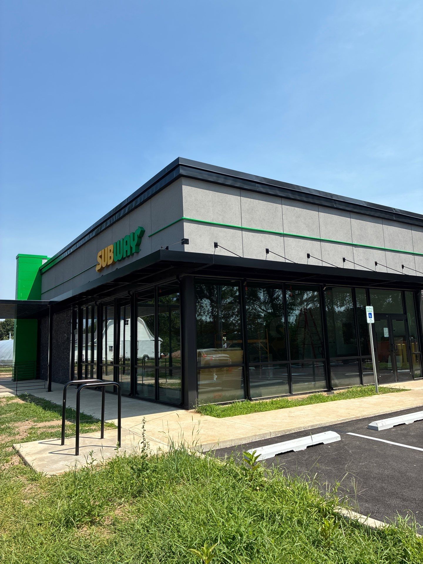 Subway Awning Installation in Granger by Hayes Design co