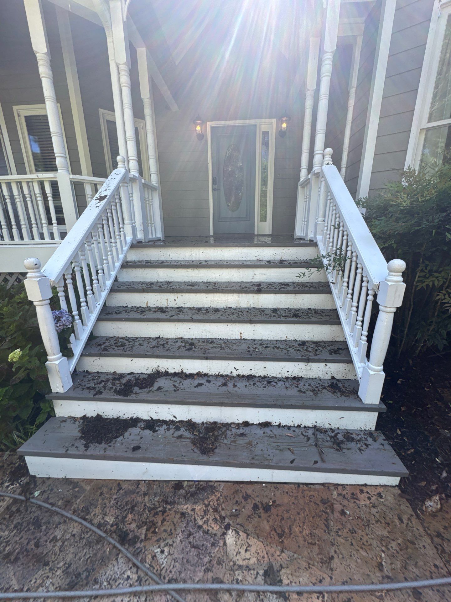 Deck Refinishing and Exterior Painting Project in Roswell, Georgia by Swift Home Renovations