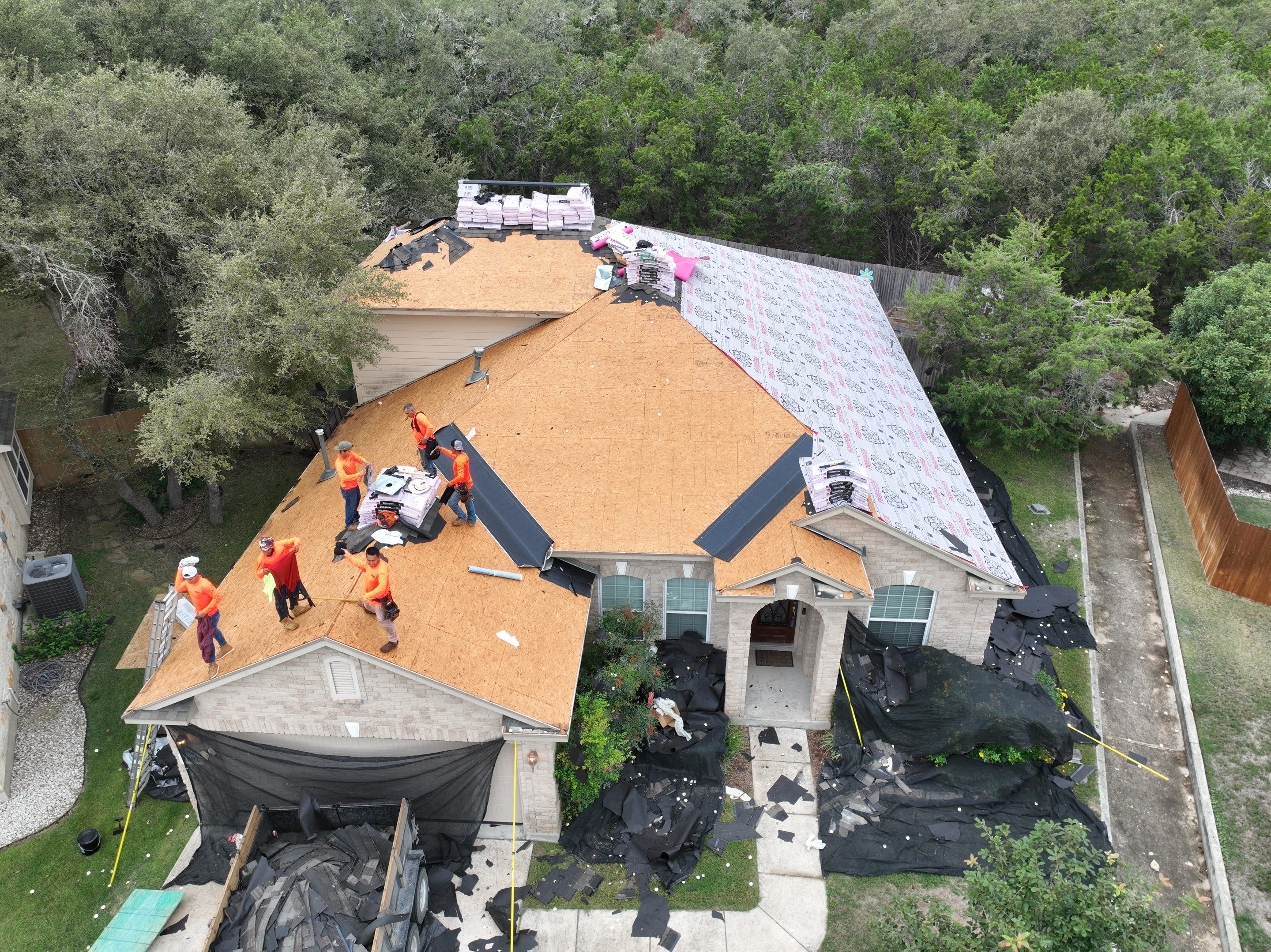 Residential Roof Replacement using Owens Corning Duration Shingles - Onyx Black by Premier Roofing and Contracting