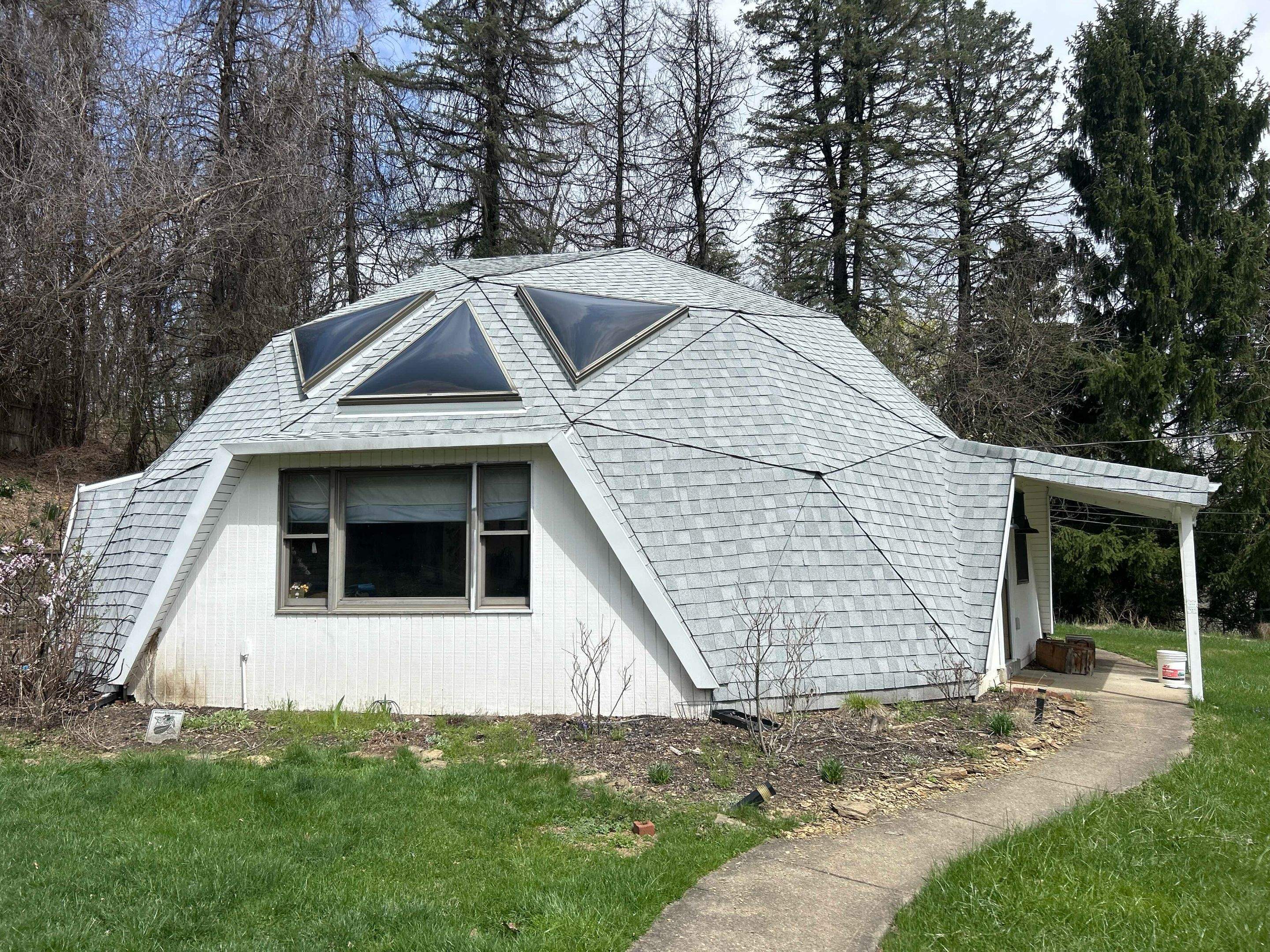 Geodesic Dome Provia Board and Batten Siding Renovation in Pittsburgh by Ideal Siding Pittsburgh