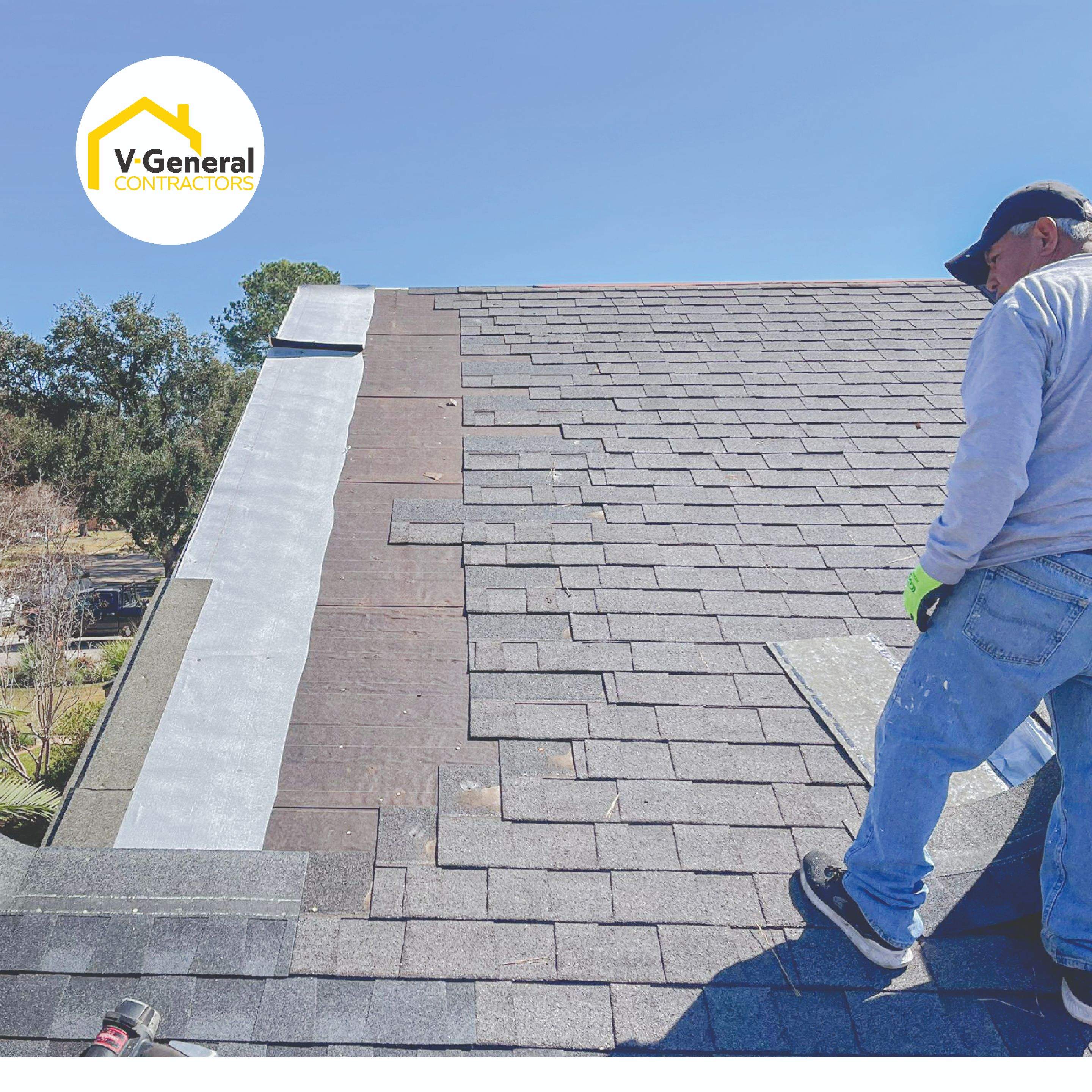 Roof Repair. Using GAF HDZ by V General Contractors 
