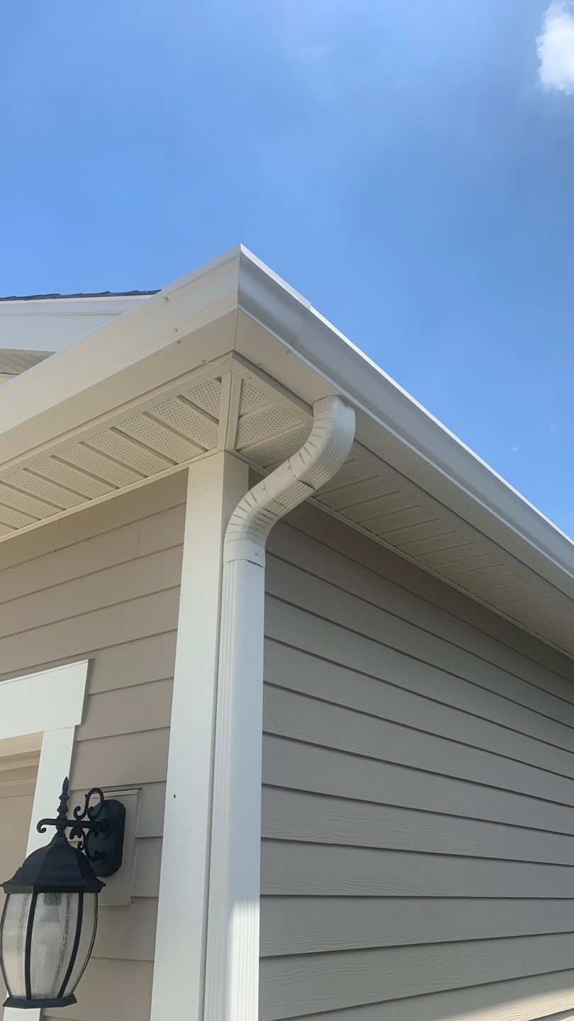 Seamless Gutter Installation Using 6 Inch K-Style Seamless Gutters by Gutter Professors