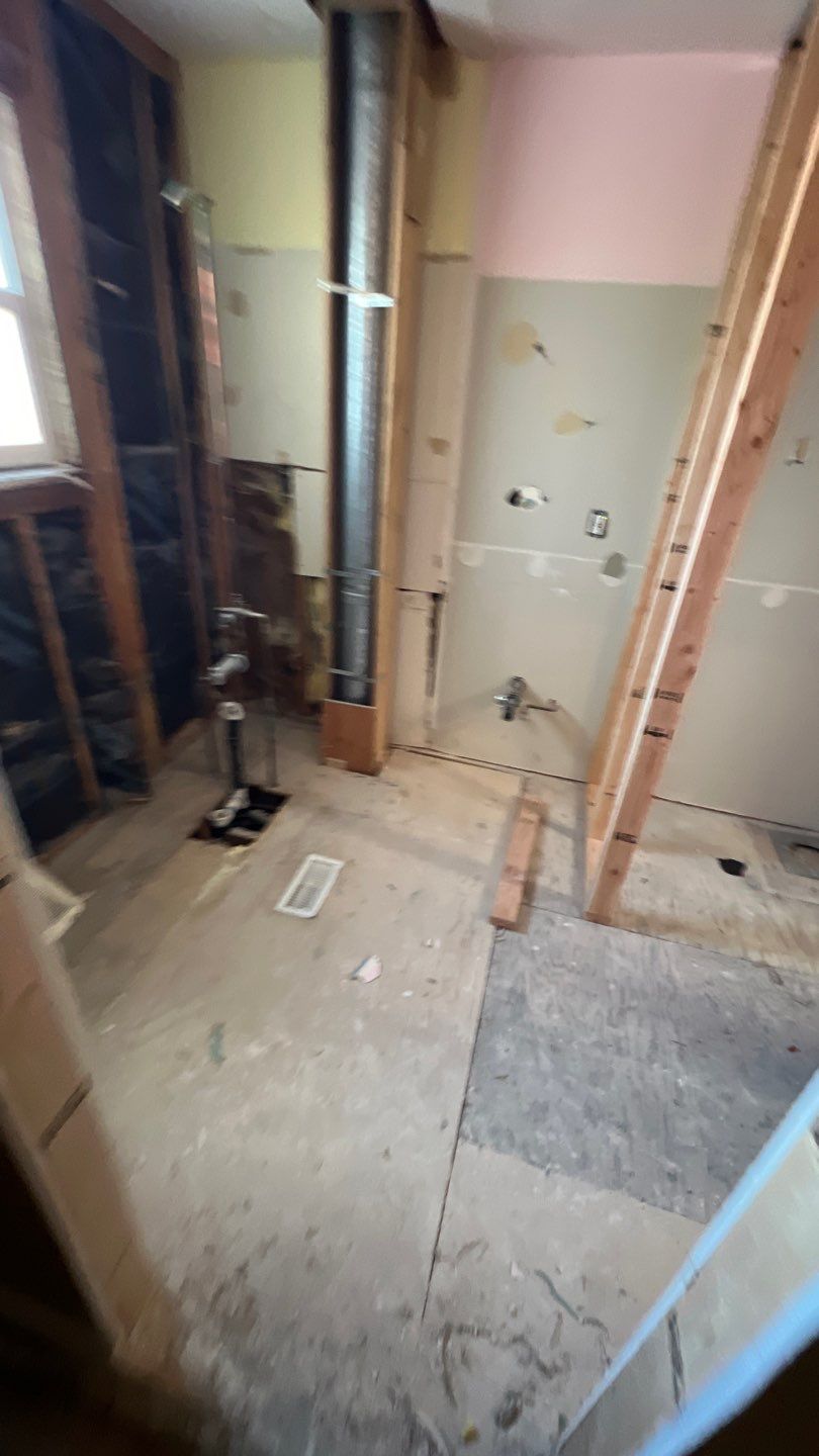 Two Bathroom Remodel  by Plumbing Connect Systems LLC