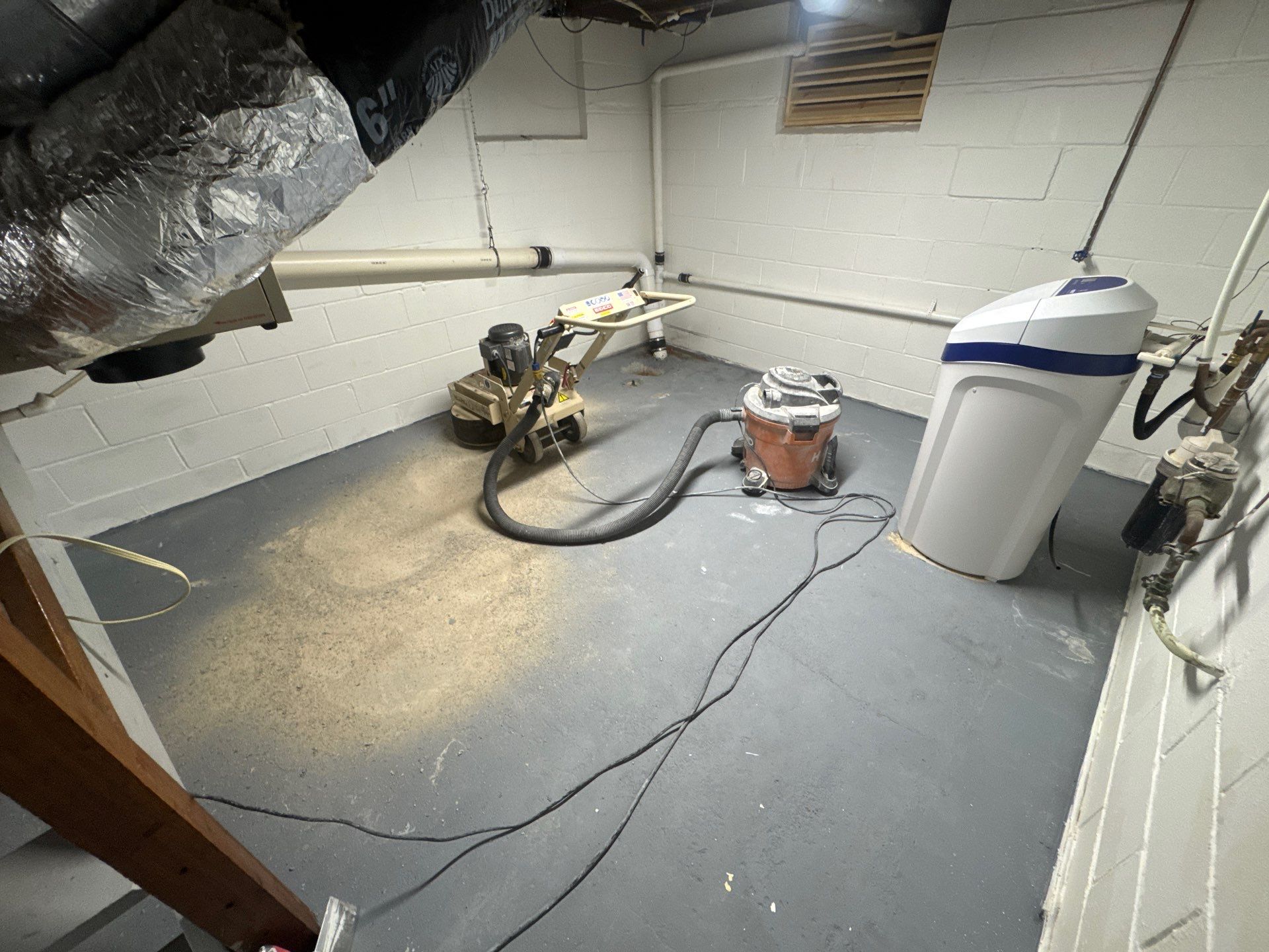 Repaint Walls and Apply Epoxy Flooring by Midwest Paint LLC