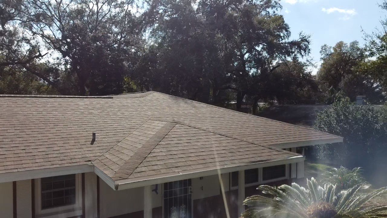 Shingle Replacement with Gaco sealant on Flat Roof Altamonte Springs FL by Pinnacle Roofing Group