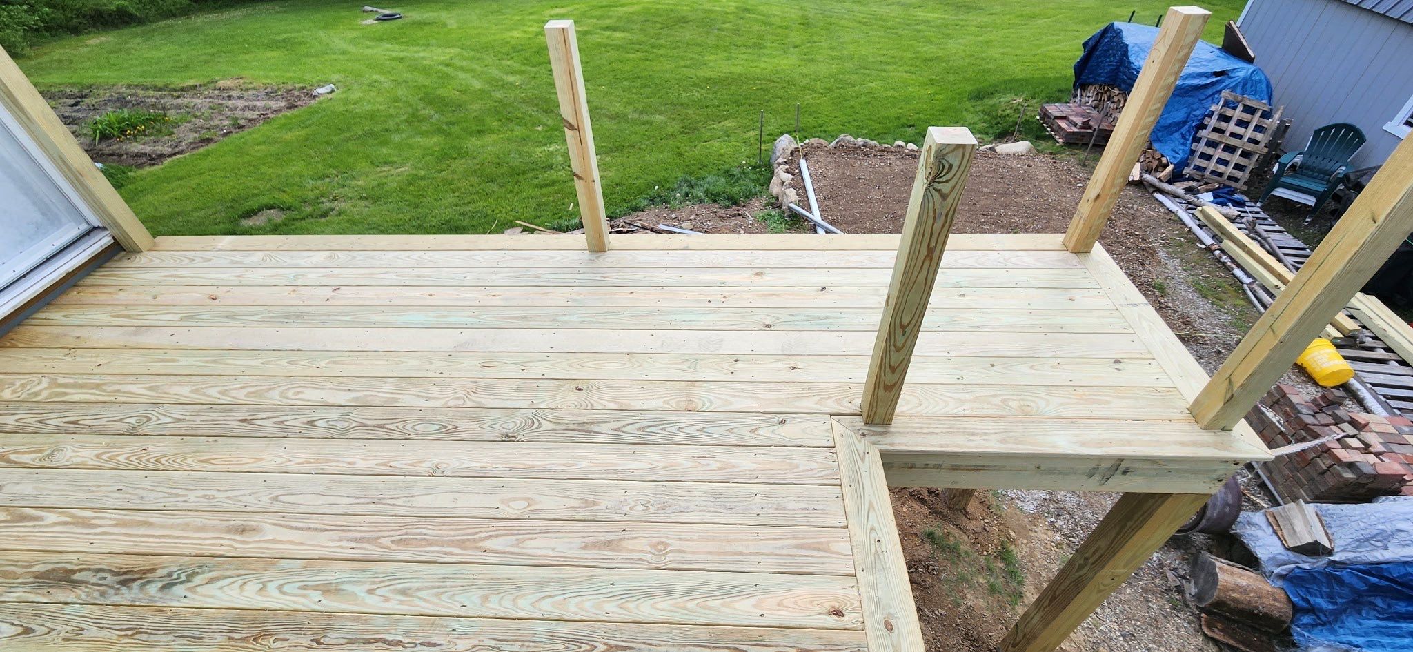 Moultonborough, NH – Pressure-Treated Deck Installation by Tall pine roofing