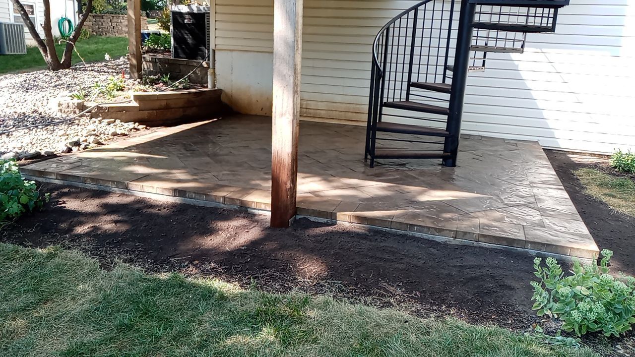 Back Yard Paver Patio by LAND ESCAPES LLC