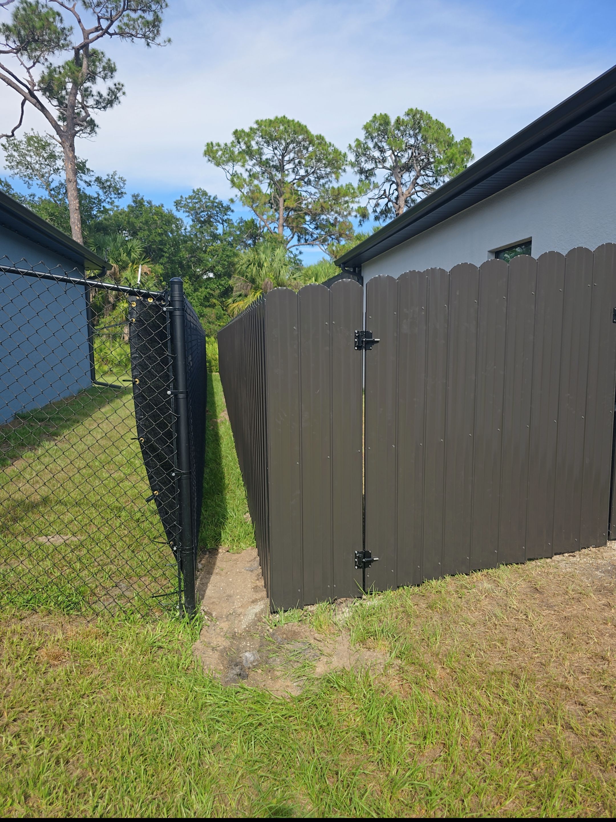 Black Durafence - Privacy Metal Fence Installation in Port Charlotte by True Fence LLC